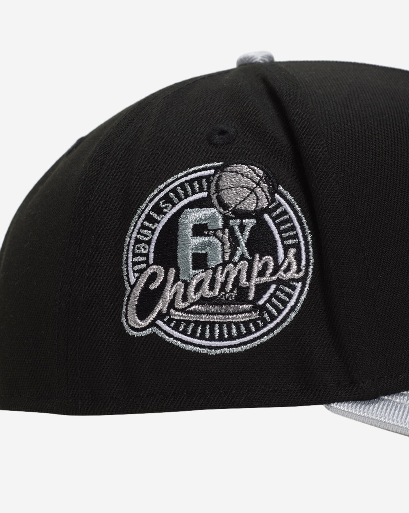 9Fifty Chicago Bulls A-Frame Retro Hooks Snapback Hat Black Metallic