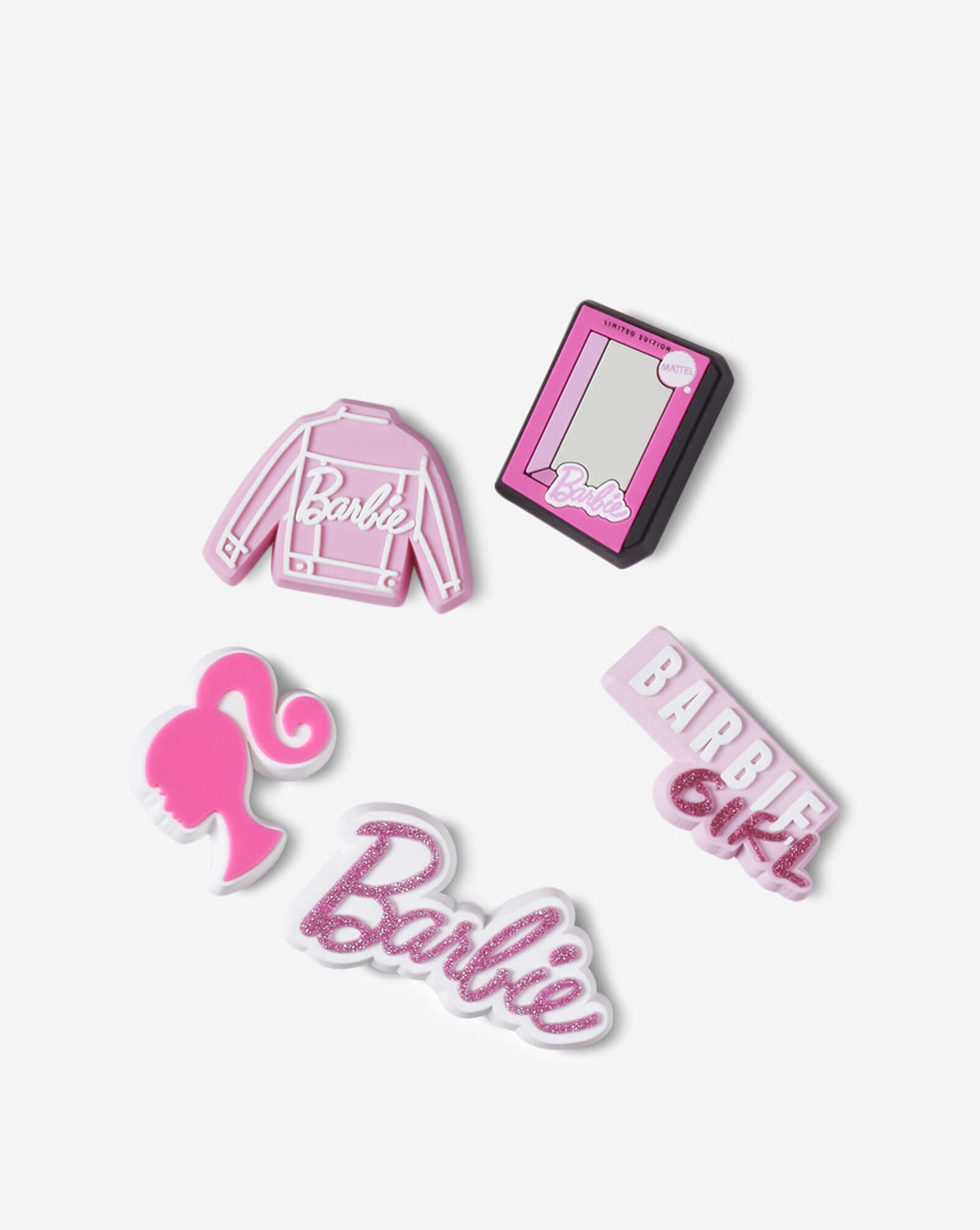 Barbie 5 Pack Jibbitz Charms Multi