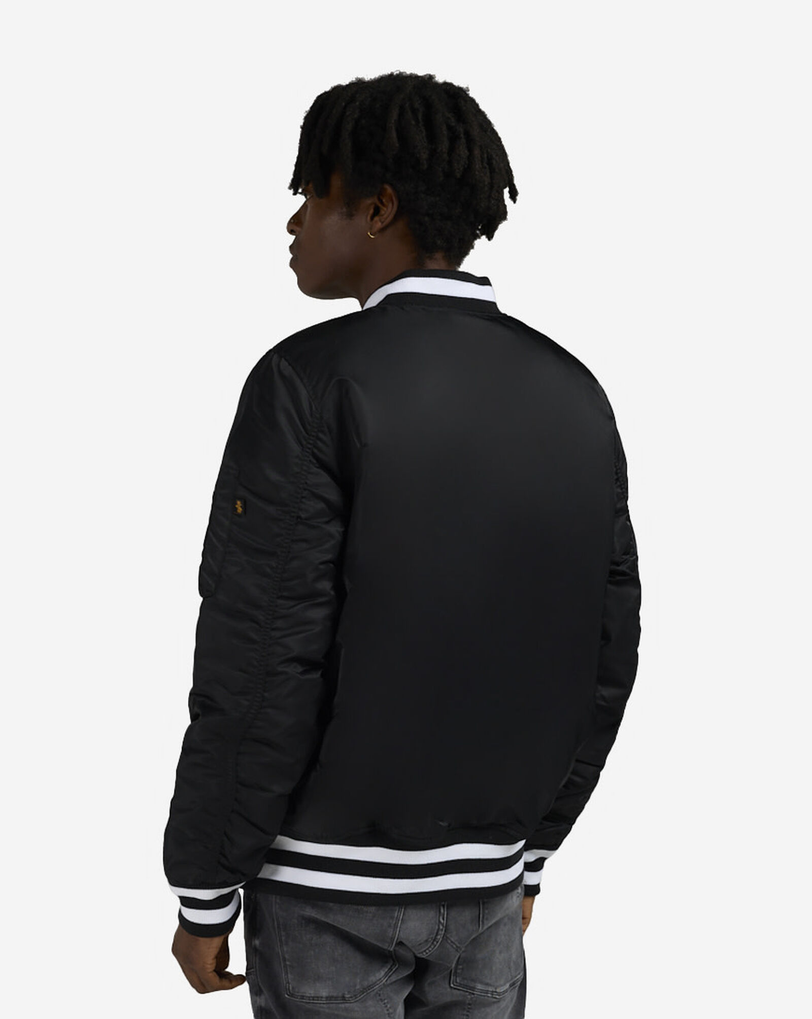 Alpha Industries Chicago Bulls Bomber Jacket Black | White