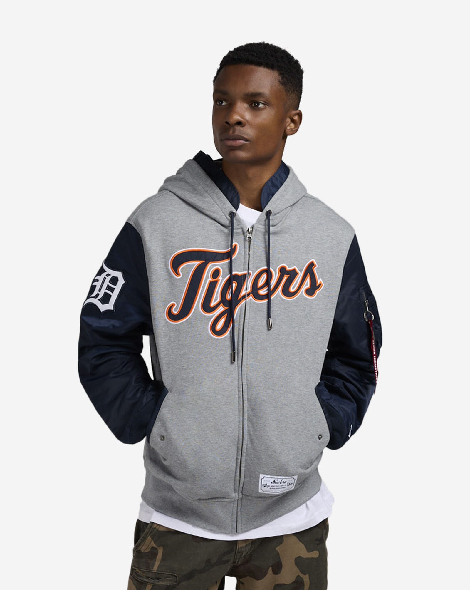 Alpha Industries Detroit Tigers Bomber Jacket Navy