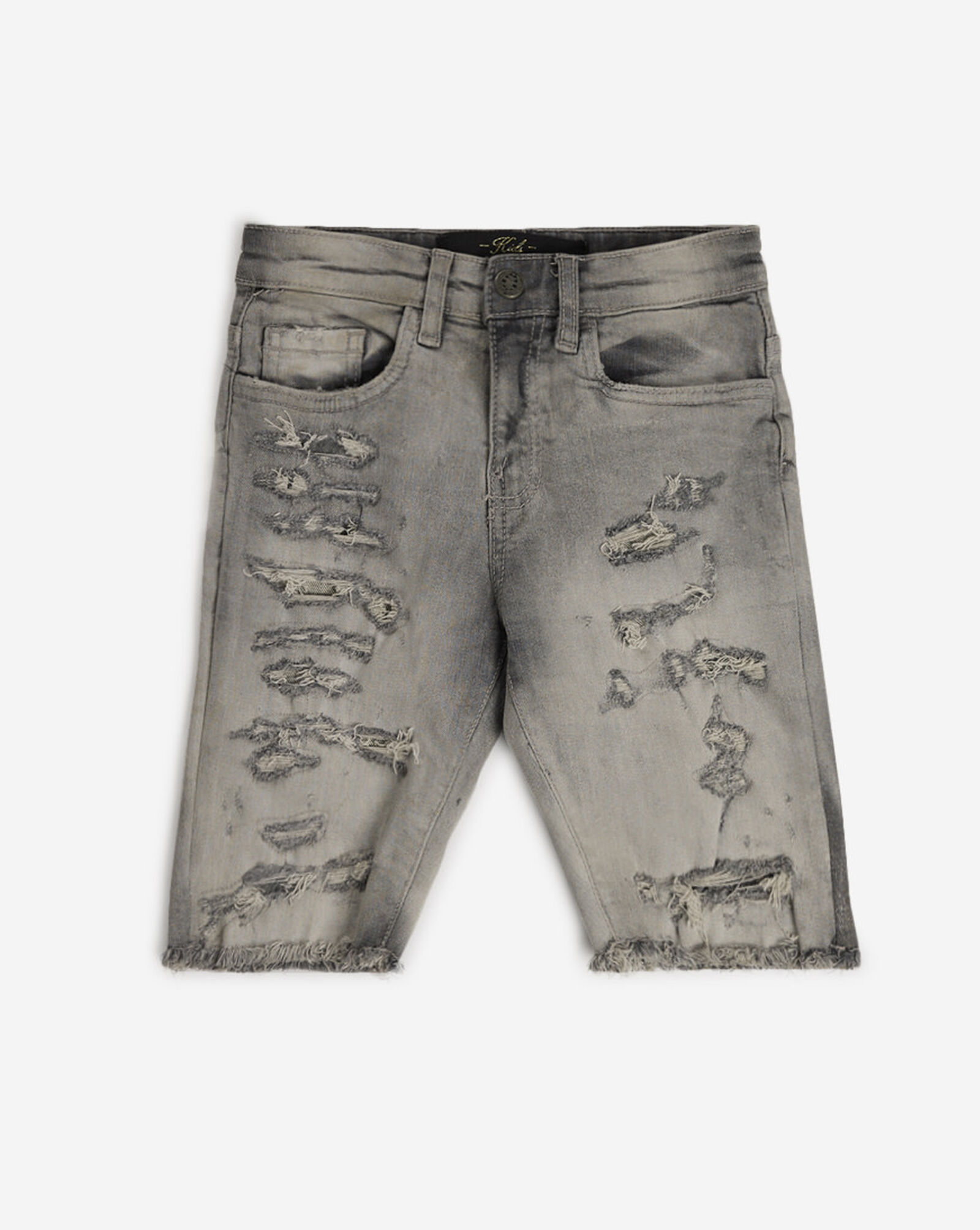 Kids' Distressed Shorts (2-7) Grey