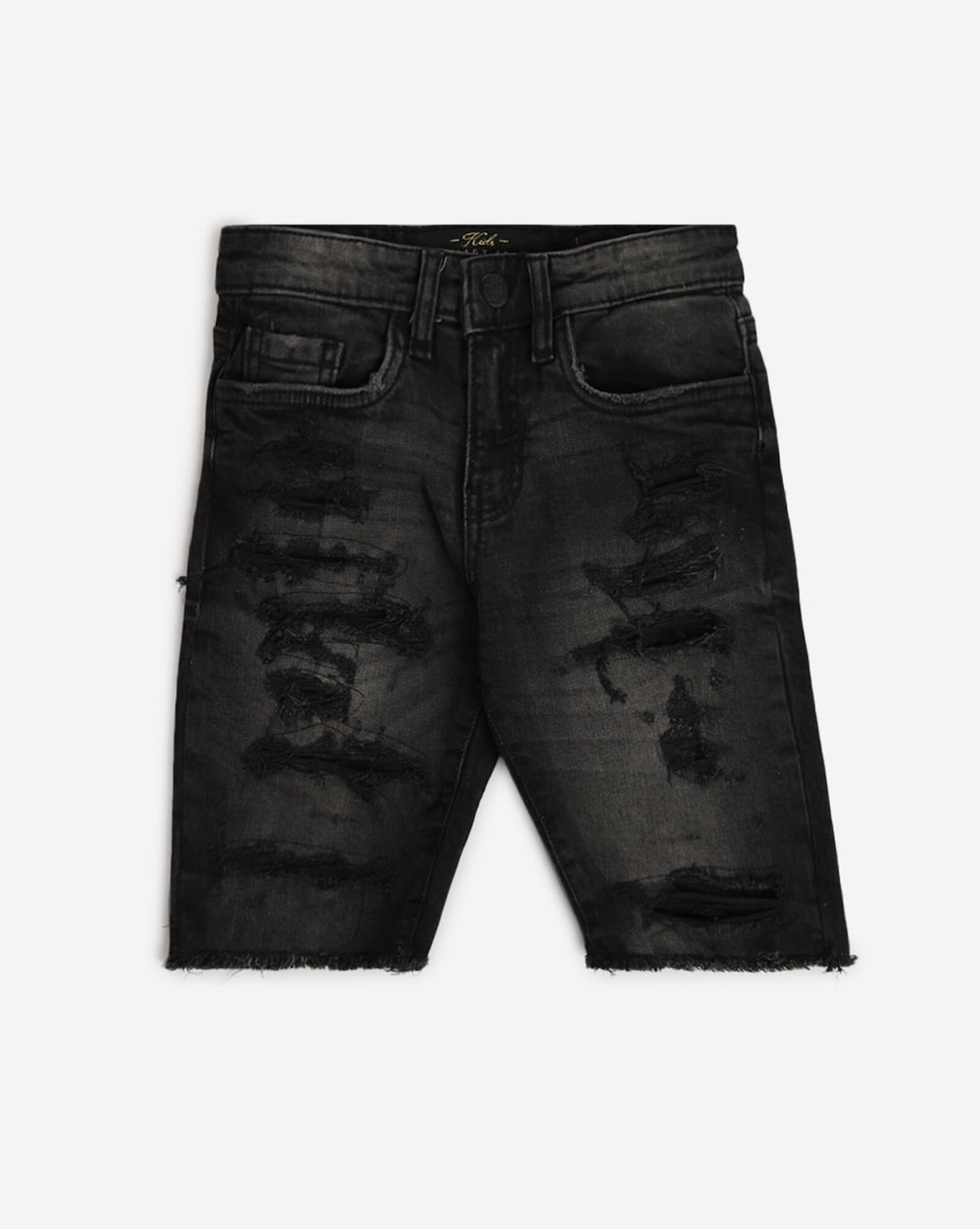 Kids' Distressed Shorts (2-7) Black