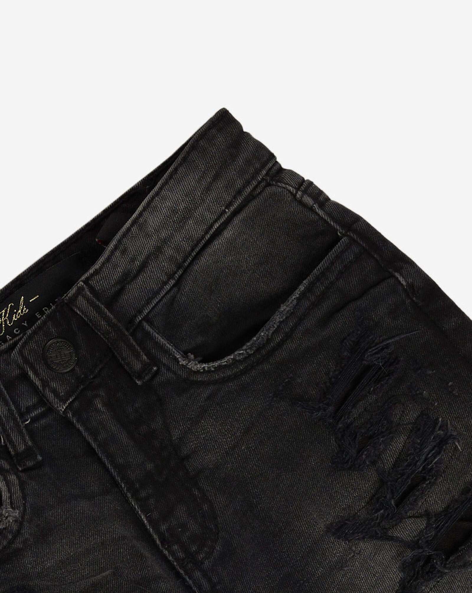 Kids' Distressed Shorts (2-7) Black