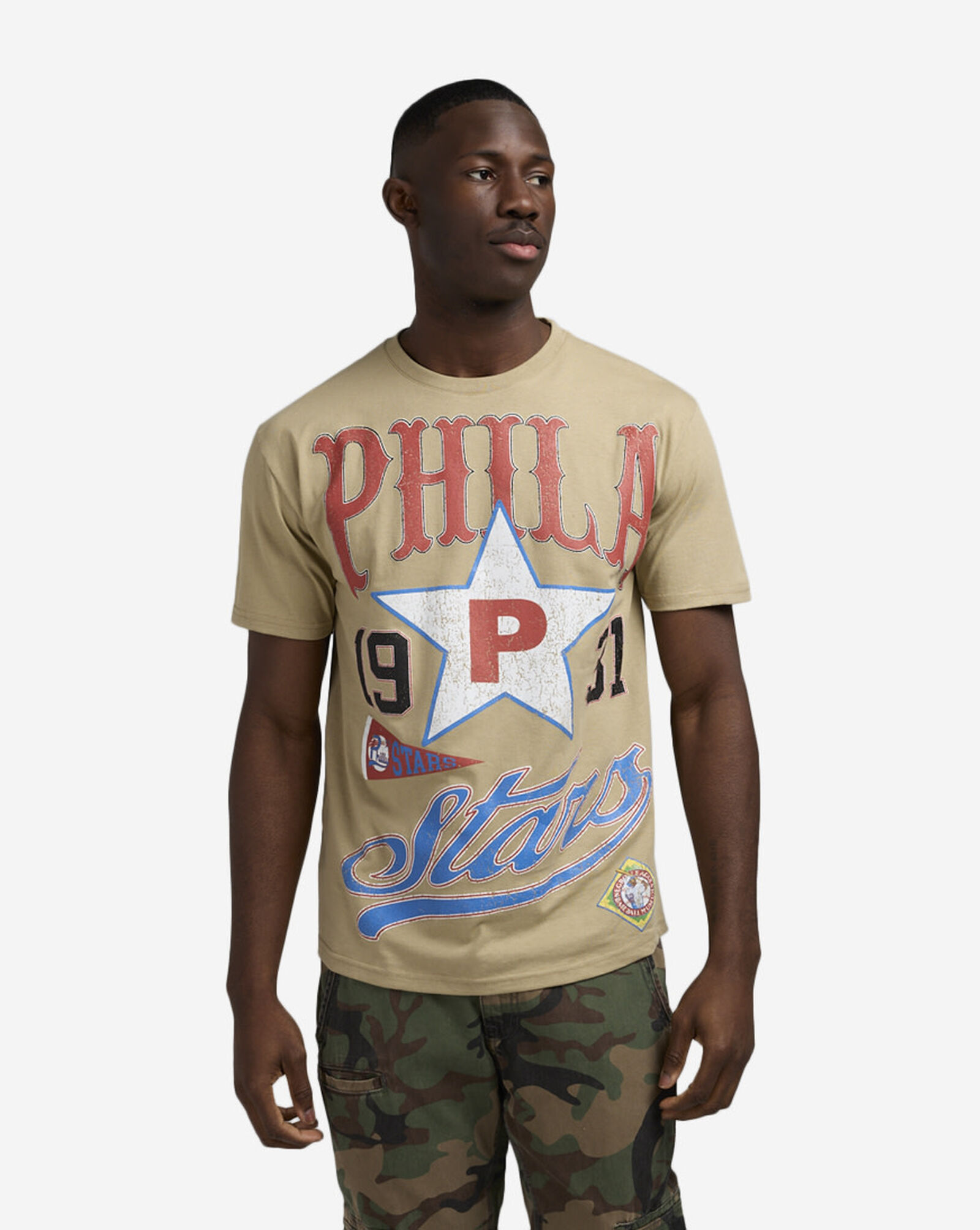 NLB Philadelphia Stars Tee Khaki