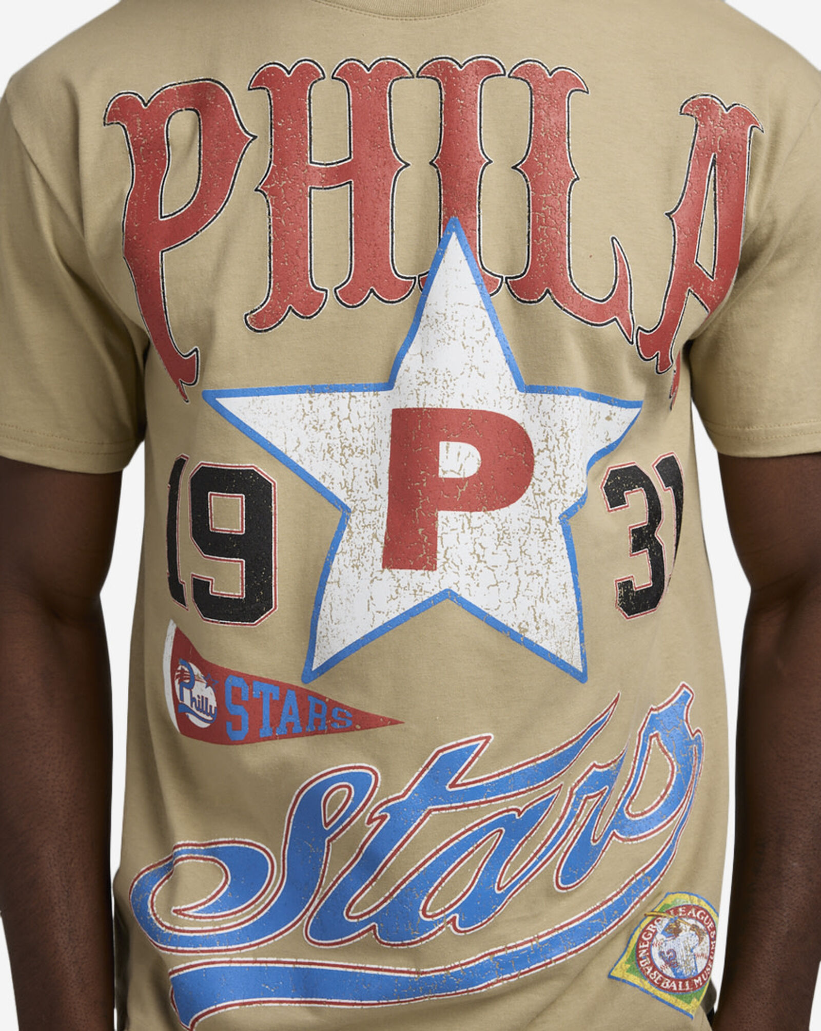 NLB Philadelphia Stars Tee Khaki 3 NLB Philadelphia Stars Tee Khaki