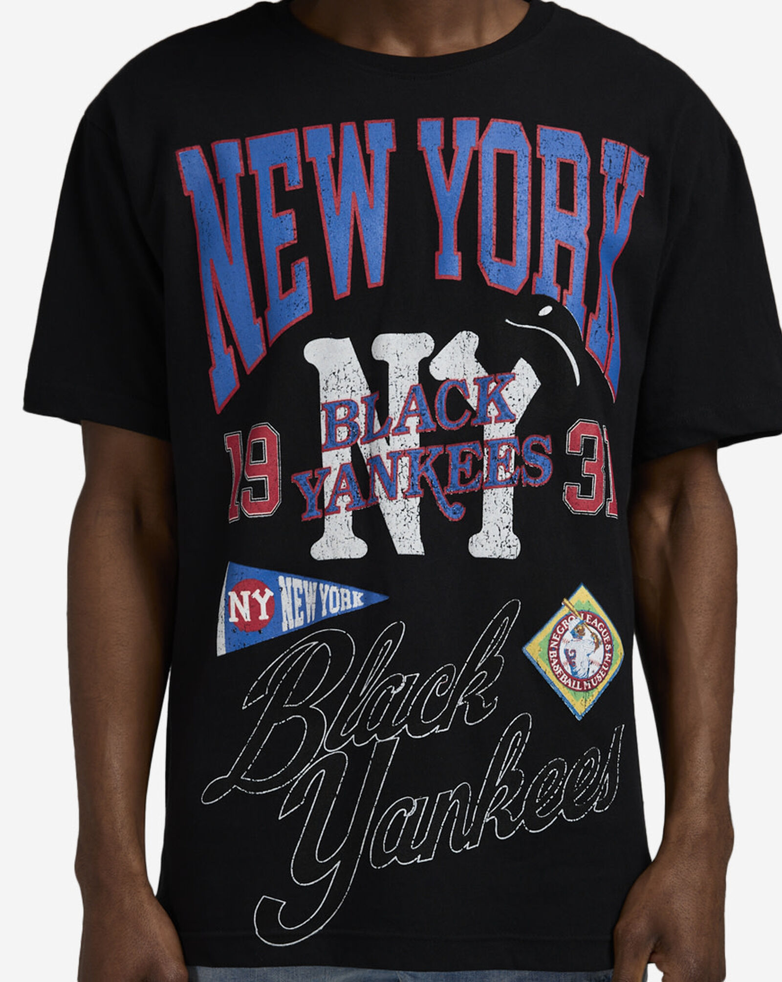 NLB New York Black Yankees Tee Black 3 NLB New York Black Yankees Tee Black