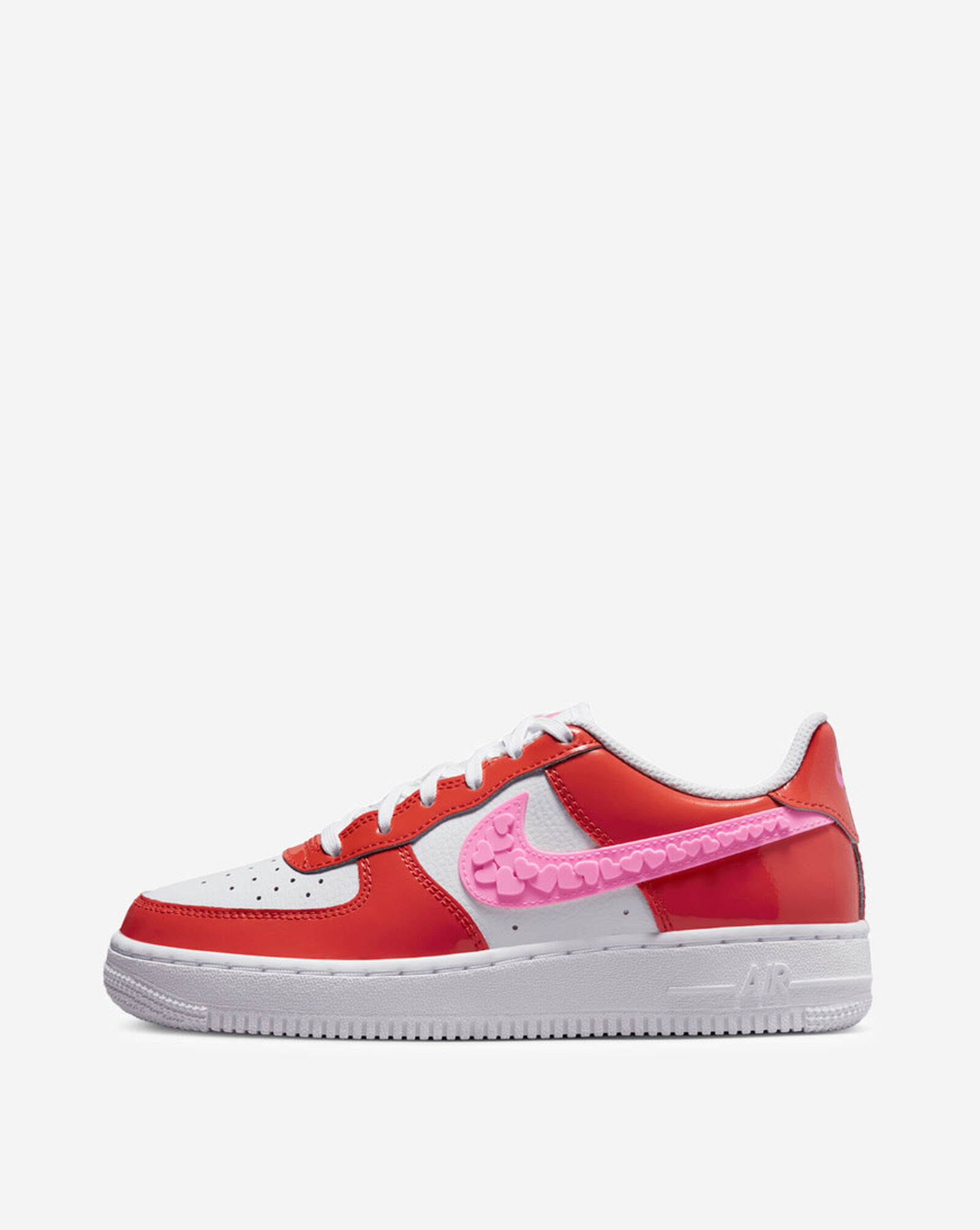 Big Kids' Air Force 1 Low LV8 Picante Red | Pink Spell | White