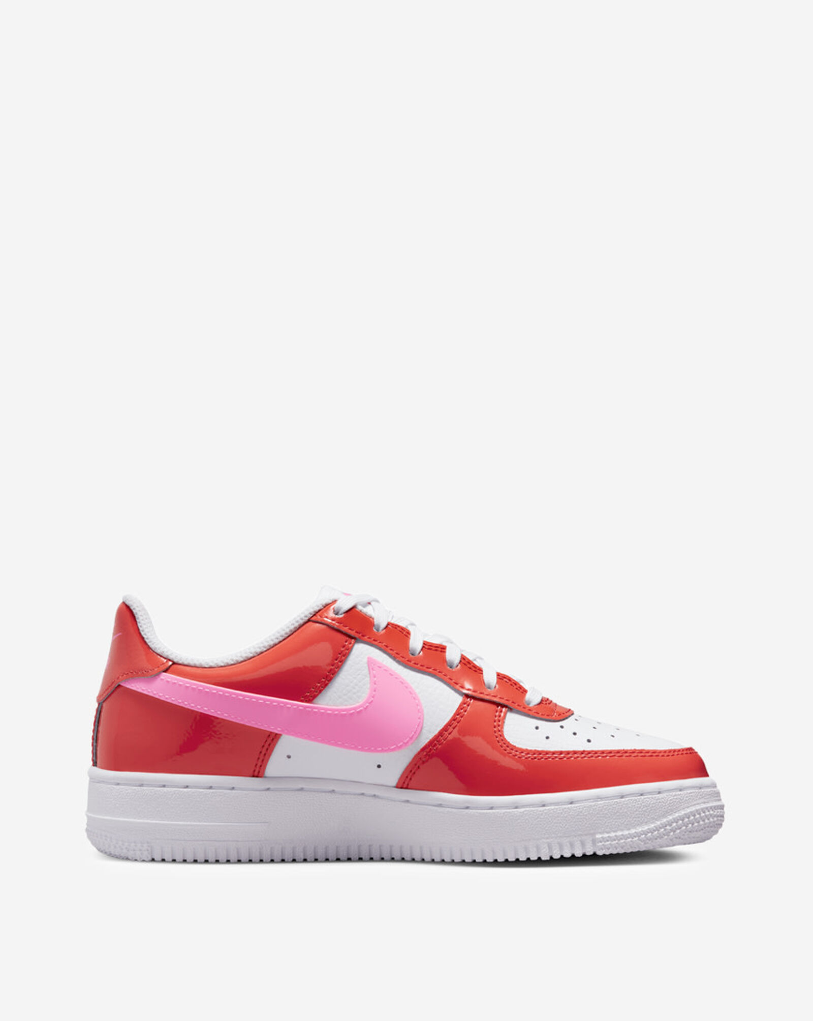 Big Kids' Air Force 1 Low LV8 Picante Red | Pink Spell | White