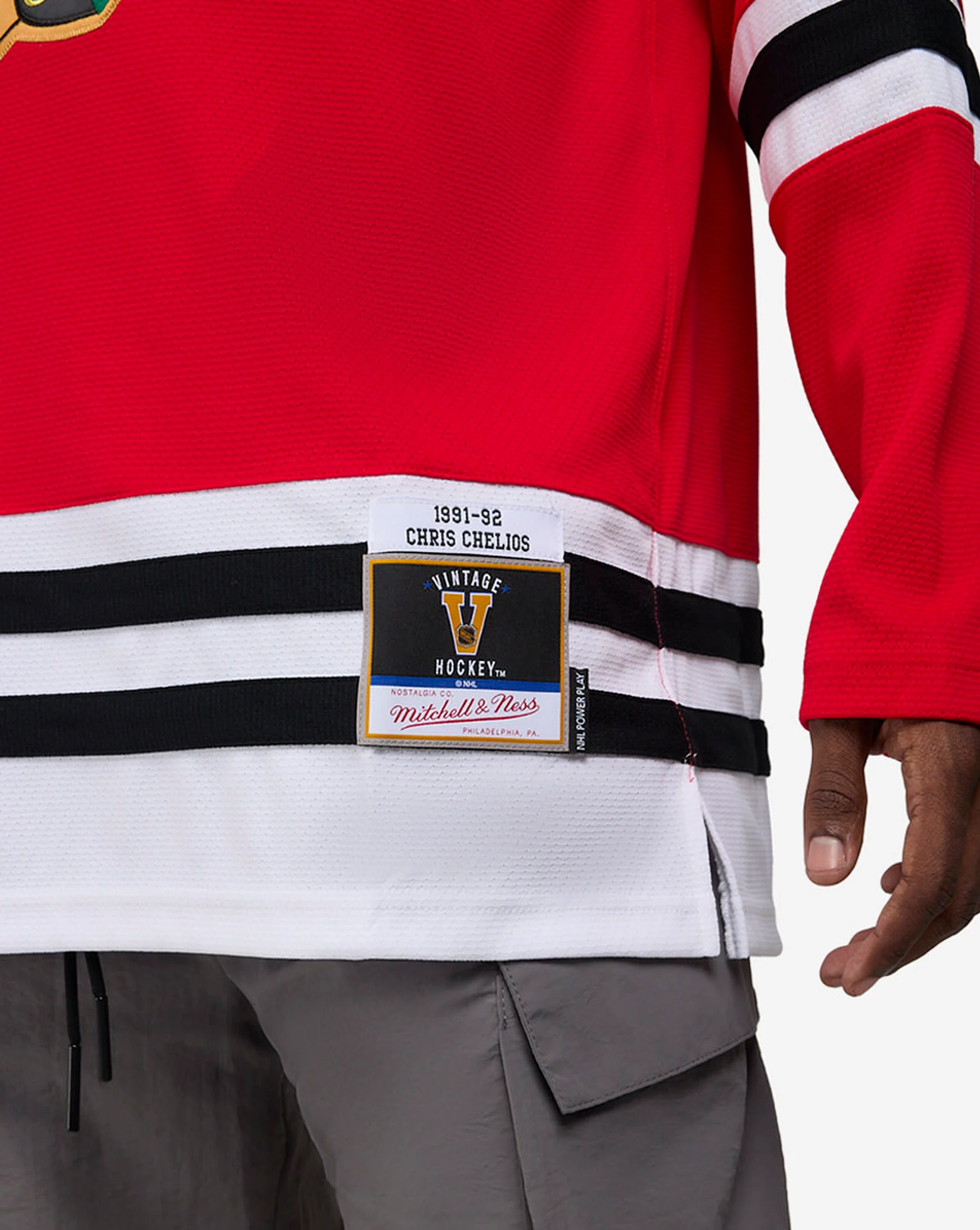 Chicago Blackhawks Chelios Power Play Player Jersey Red