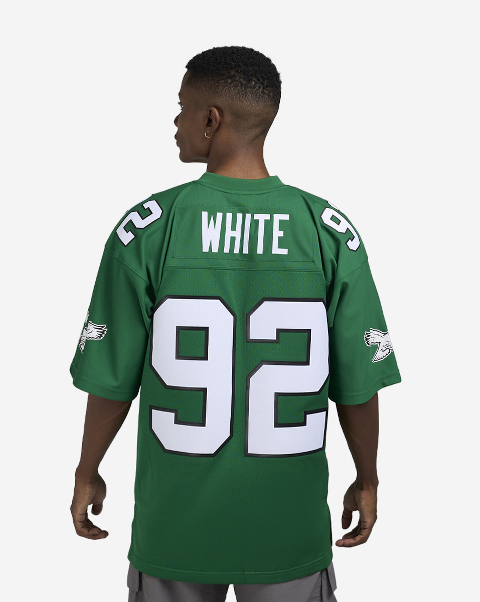 Philadelphia Eagles White Legacy Player Jersey Kelly Green