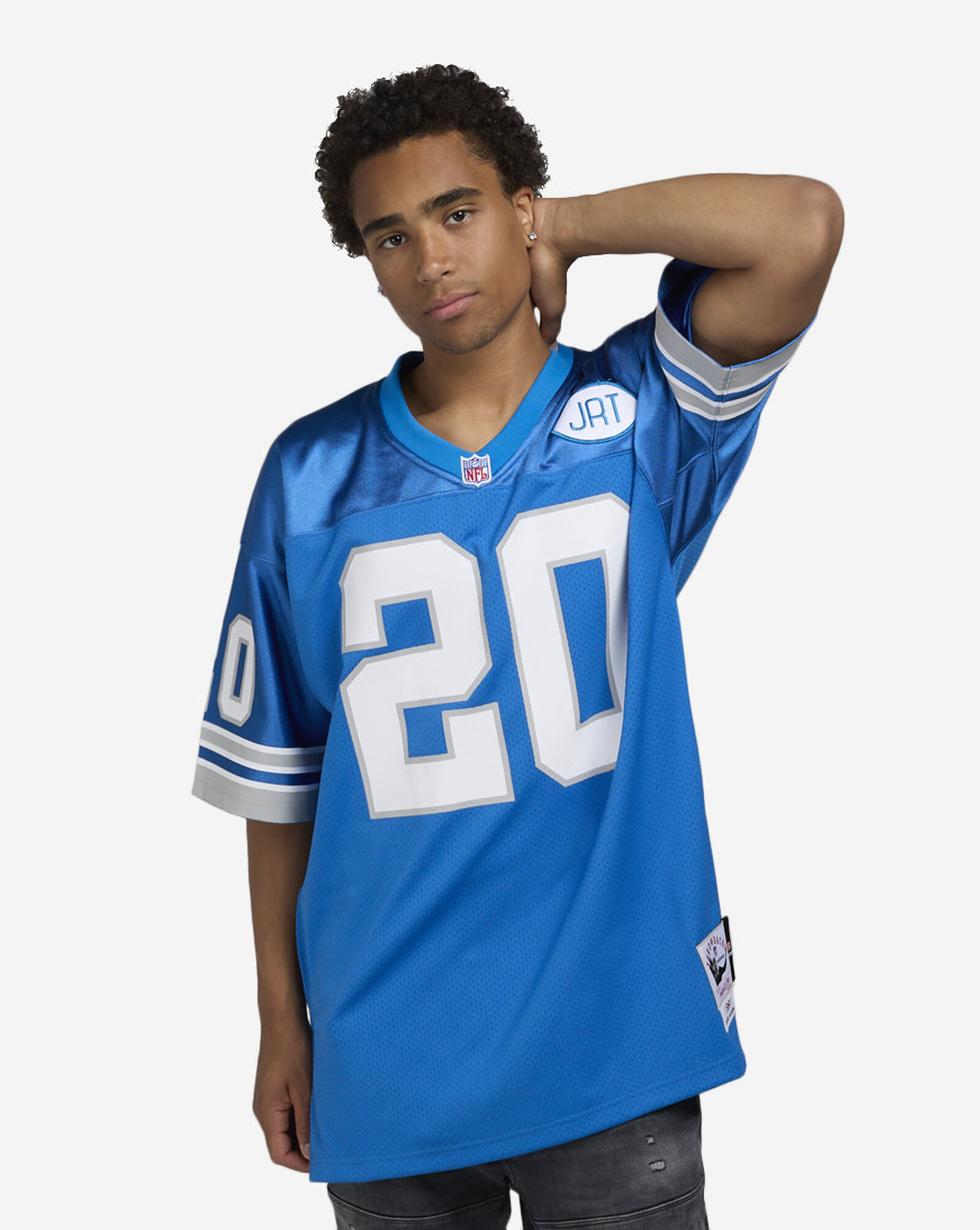 Detroit Lions Sanders Authentic Jersey Blue