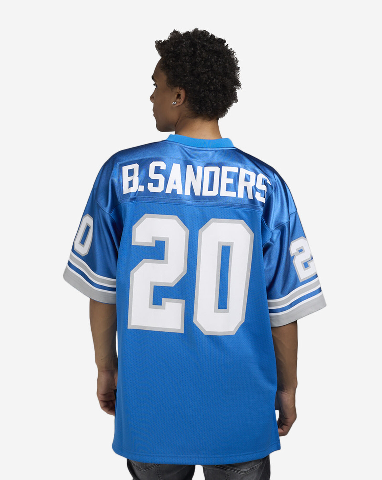 Detroit Lions Sanders Authentic Jersey Blue