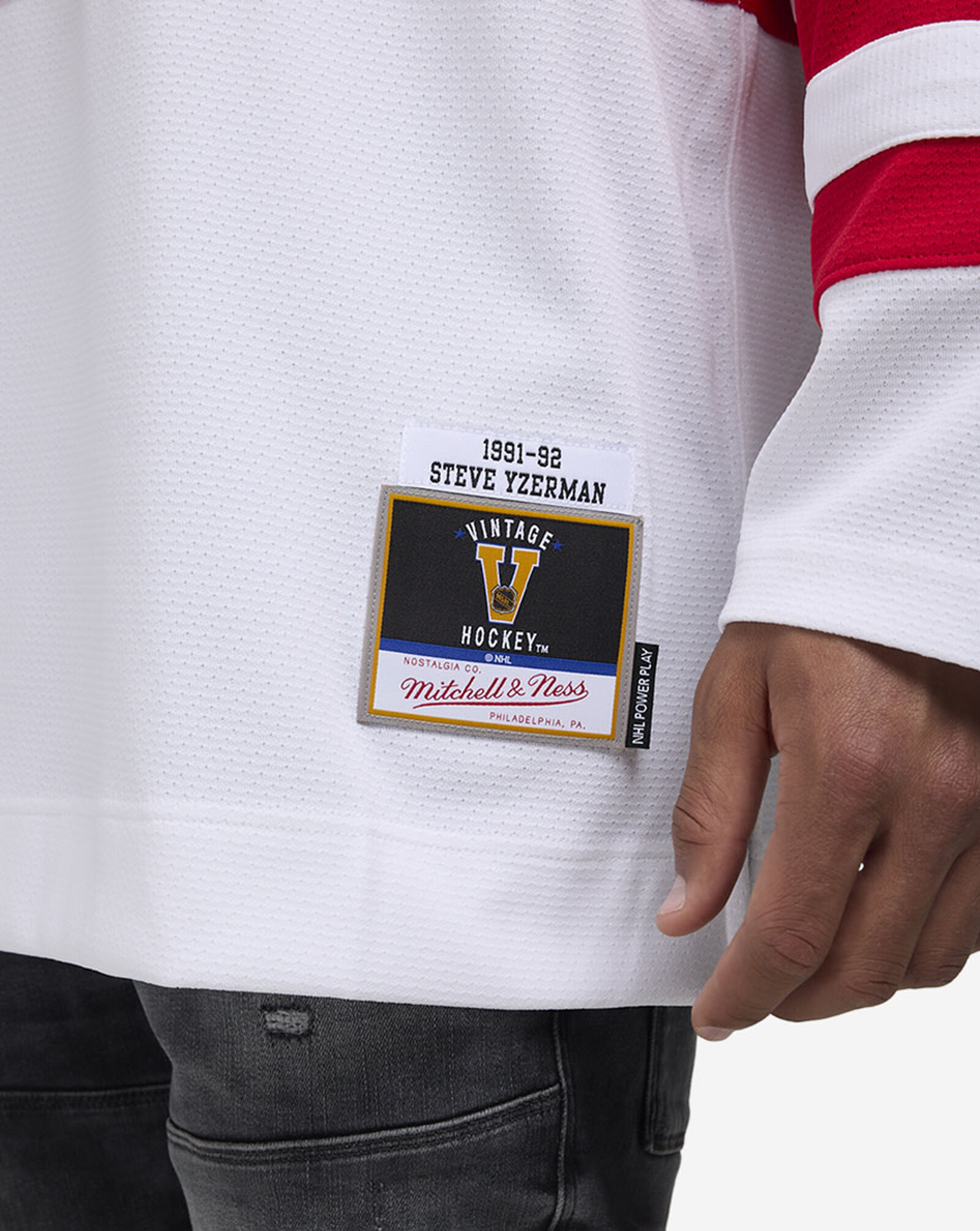 Detroit Red Wings Yzerman Power Play Jersey White