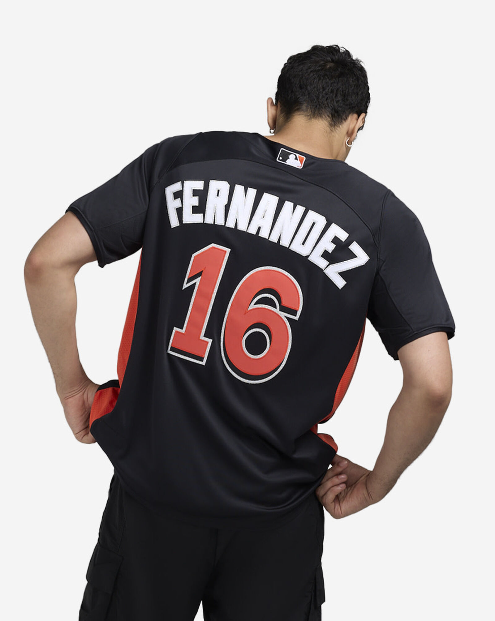 Miami Marlins  Fernandez Cooperstown Collection Authentic Batting Practice Jersey Black