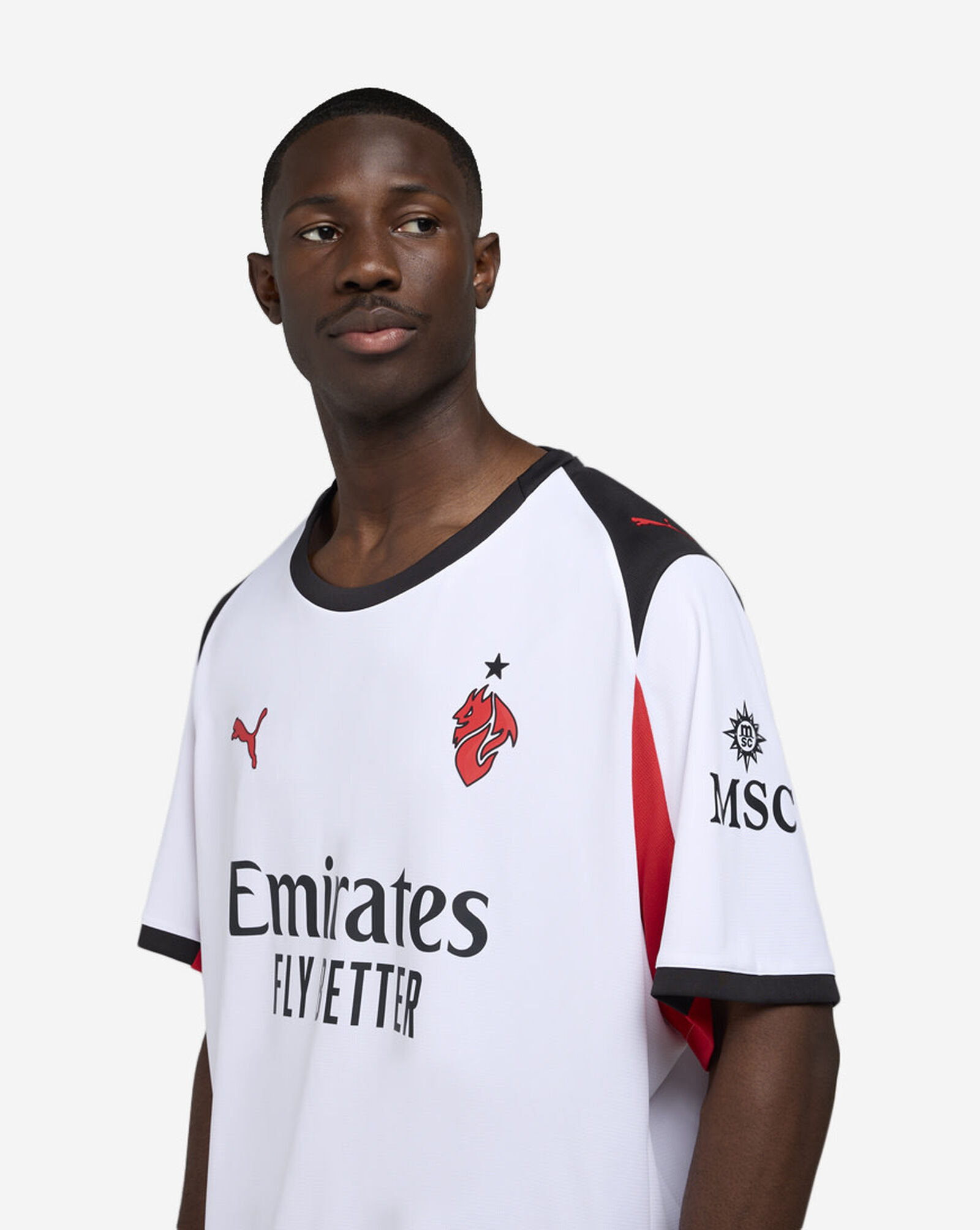 AC Milan 25/26 Away Replica Soccer Jersey White | For All Time Red 3 AC Milan 25/26 Away Replica Soccer Jersey White | For All Time Red