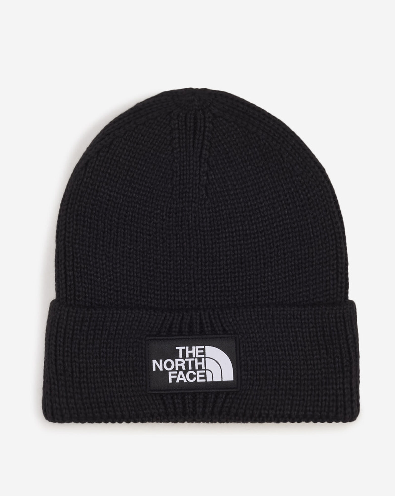 TNF Logo Box Cuffed Beanie Black