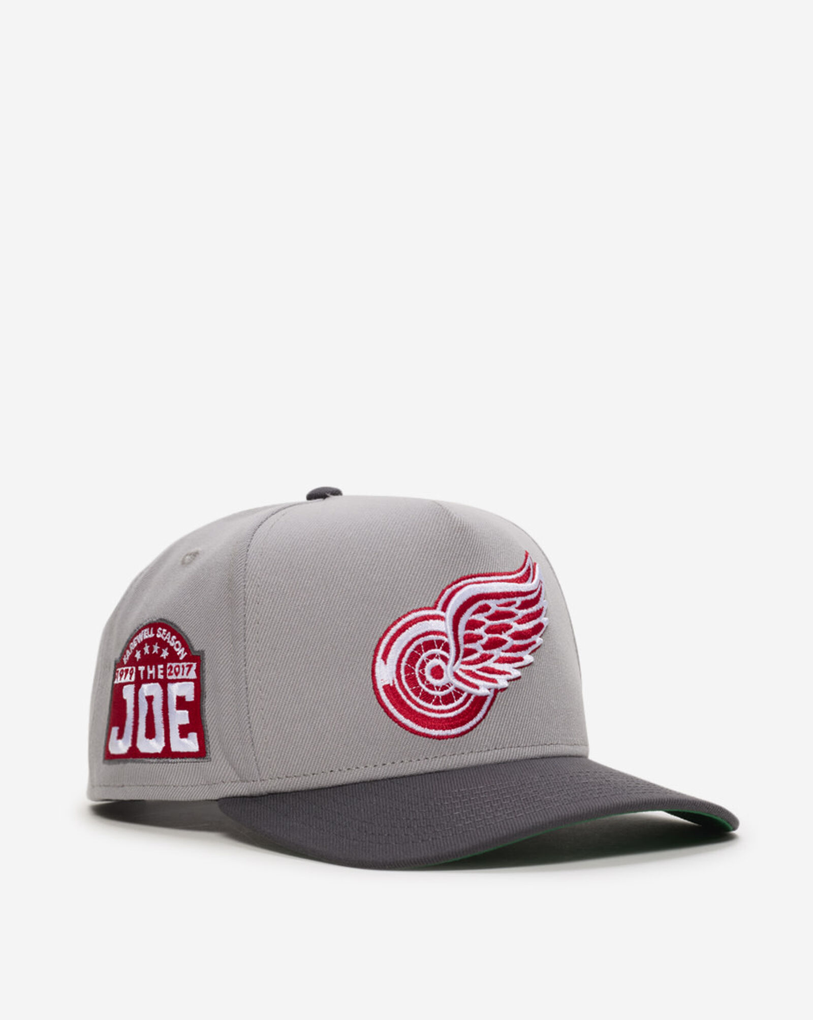 9Fifty Detroit Red Wings A-Frame Snapback Hat Graphite | Red