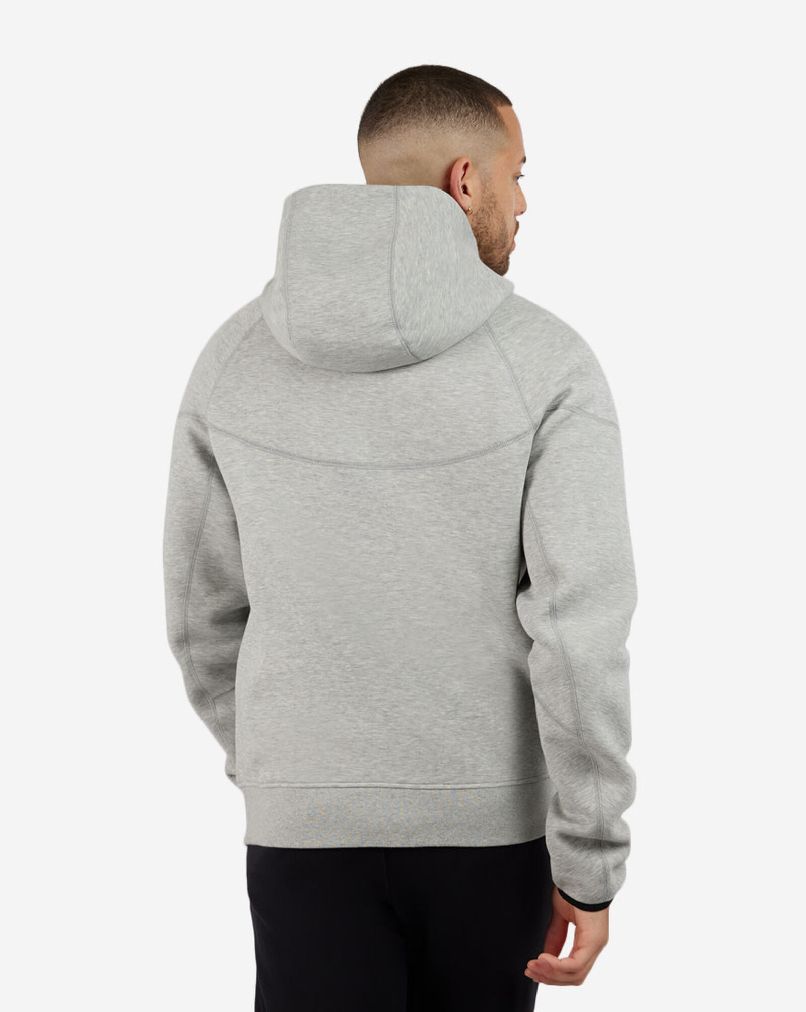 Tech Fleece Full-Zip Hoodie Dark Heather Grey | Black 3 Tech Fleece Full-Zip Hoodie Dark Heather Grey | Black