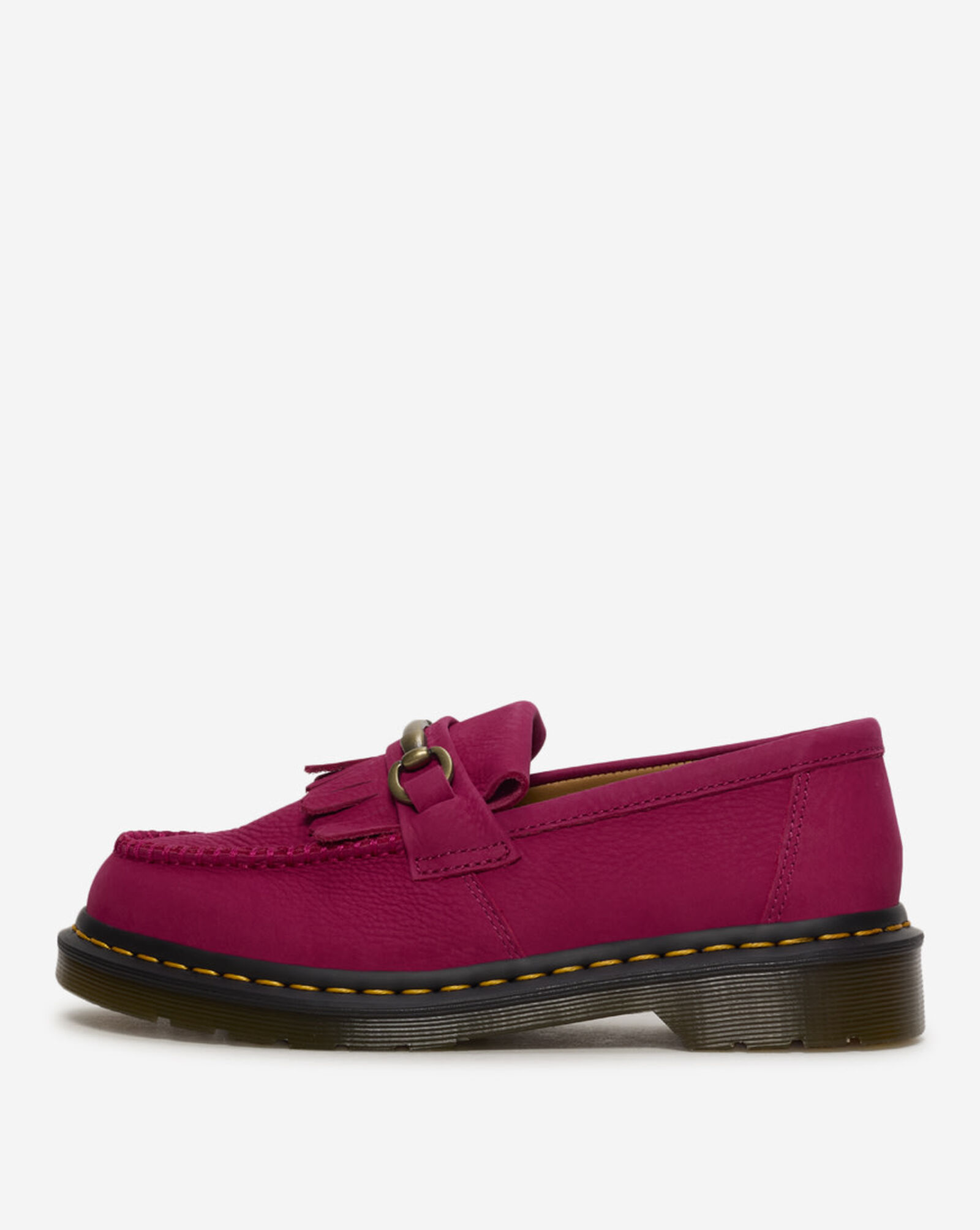 Adrian Snaffle Milled Nubuck Loafers Fuchsia Pink