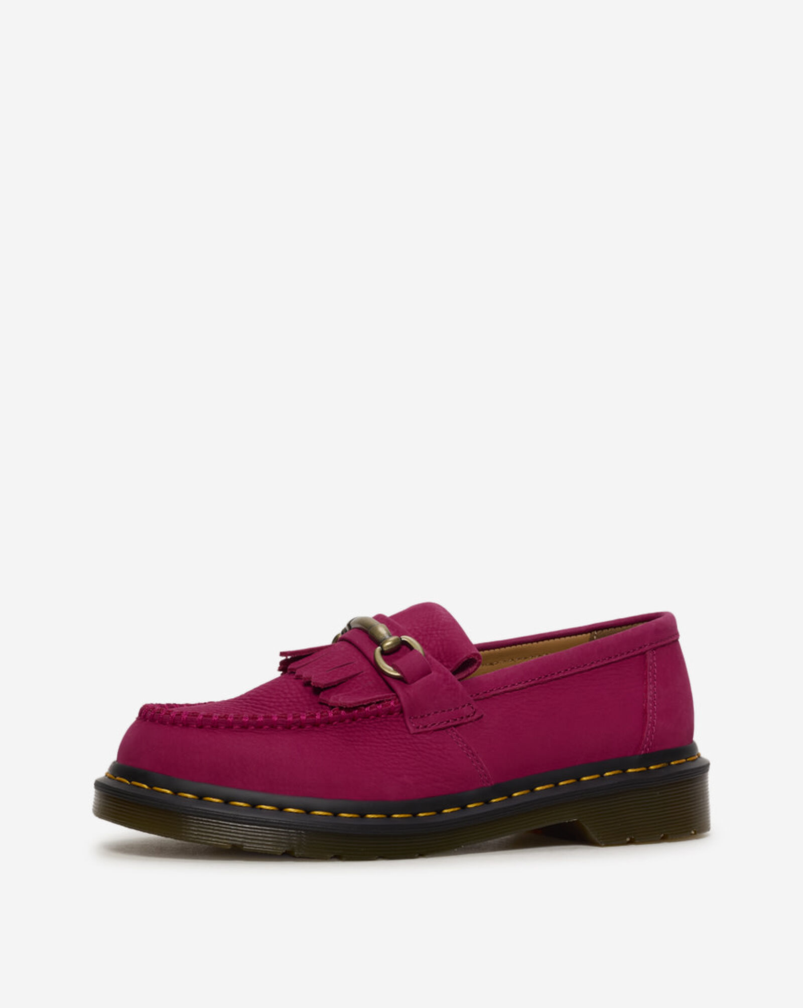 Adrian Snaffle Milled Nubuck Loafers Fuchsia Pink