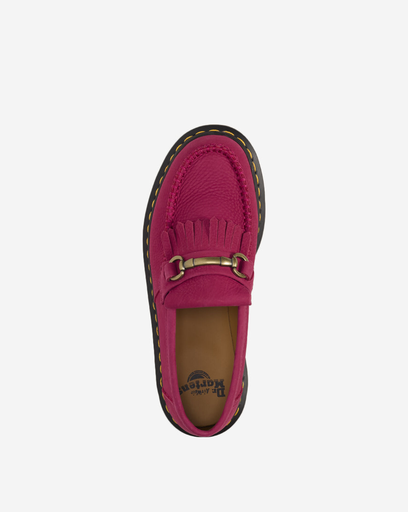 Adrian Snaffle Milled Nubuck Loafers Fuchsia Pink