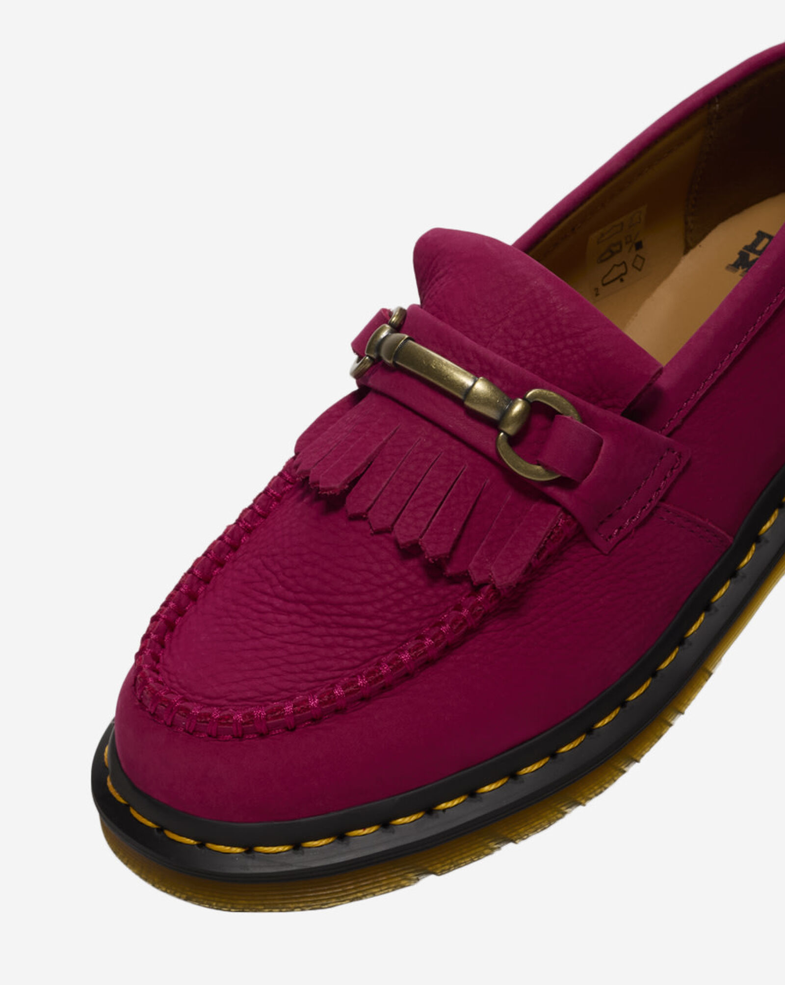 Adrian Snaffle Milled Nubuck Loafers Fuchsia Pink