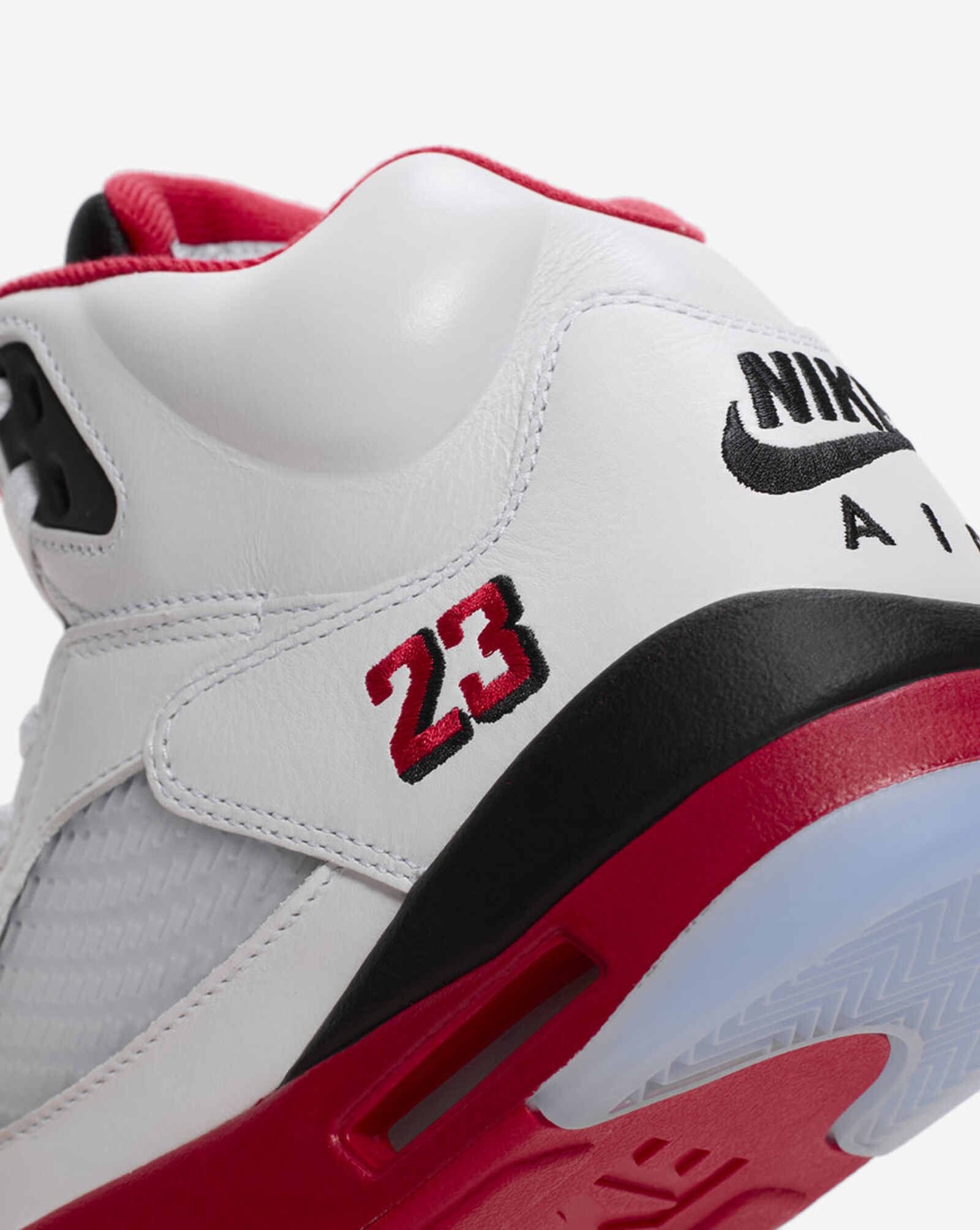 Air Jordan 5 Retro White | Fire Red | Black