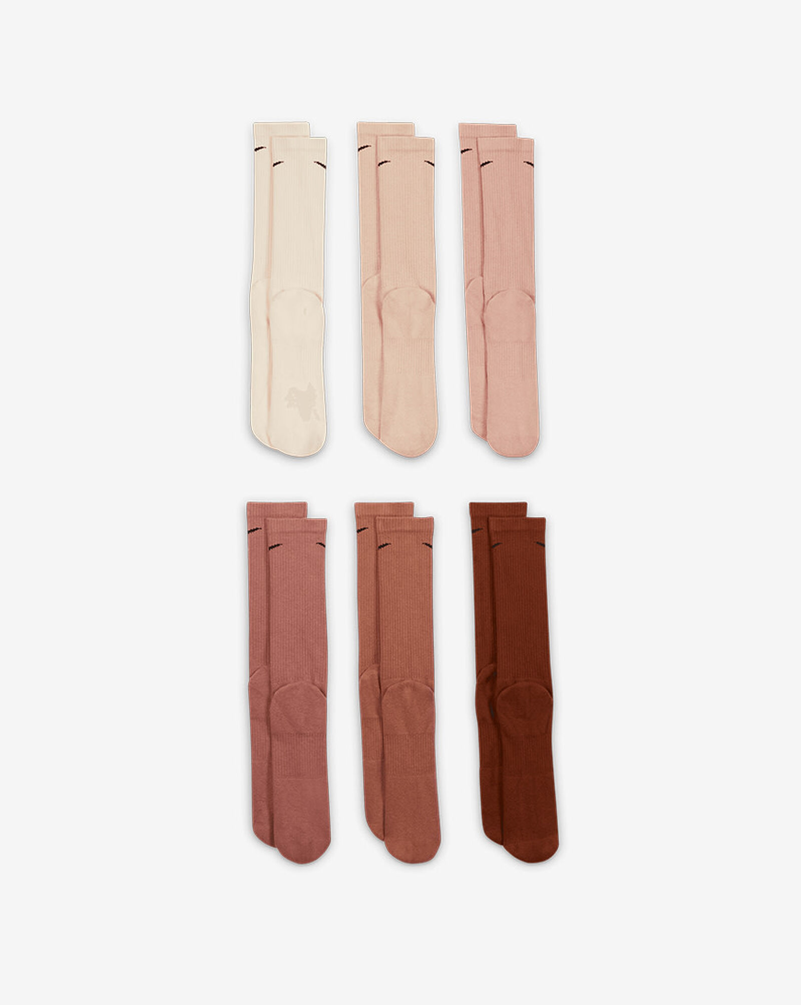 Everyday 6Pk Crew Socks Multi | Earth