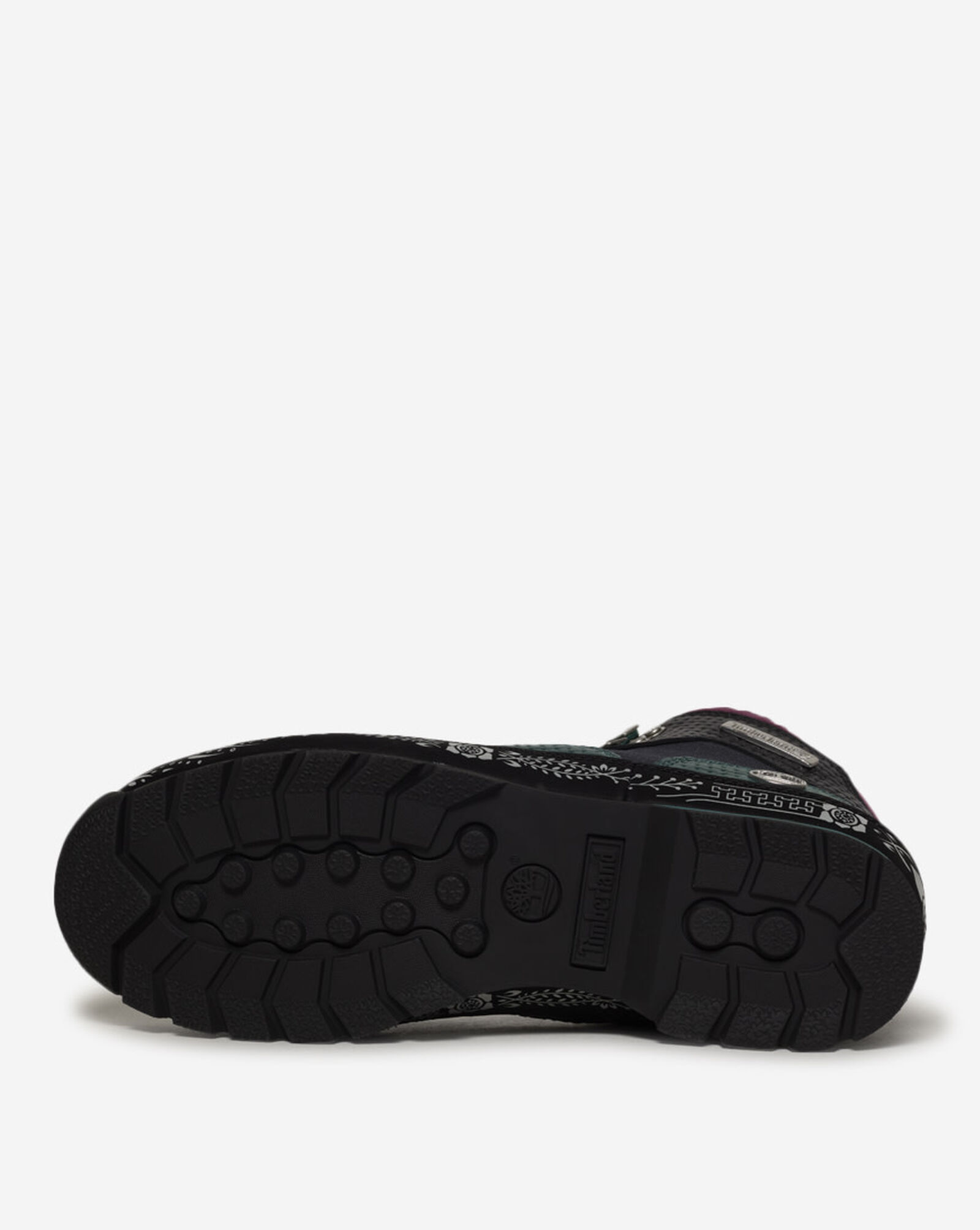 Dia de Muertos Euro Hiker Boot Teal Full | Grain