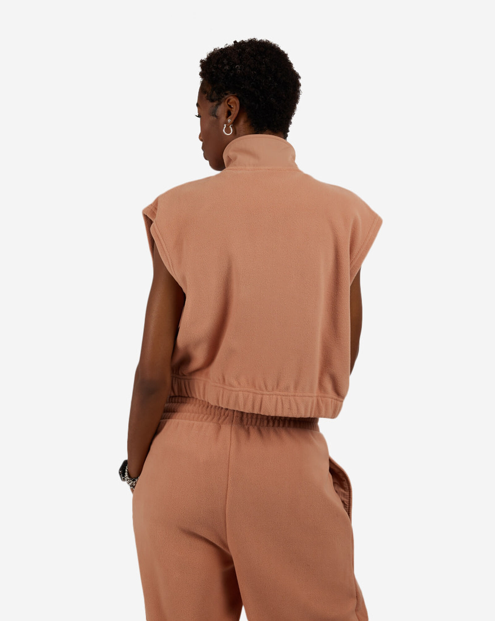 Nylon Fleece Polar Vest Cork