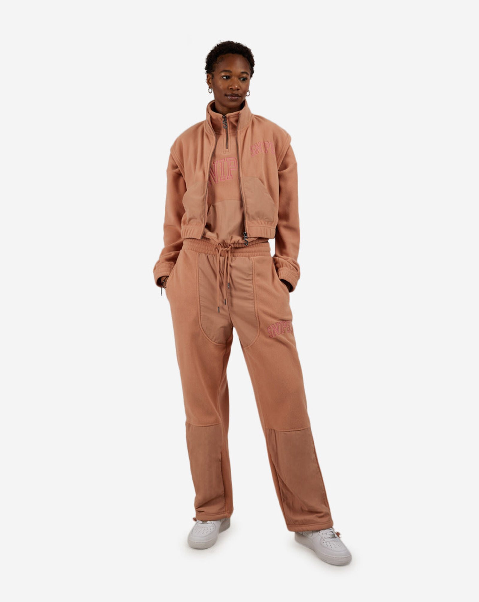 Nylon Fleece Polar Vest Cork