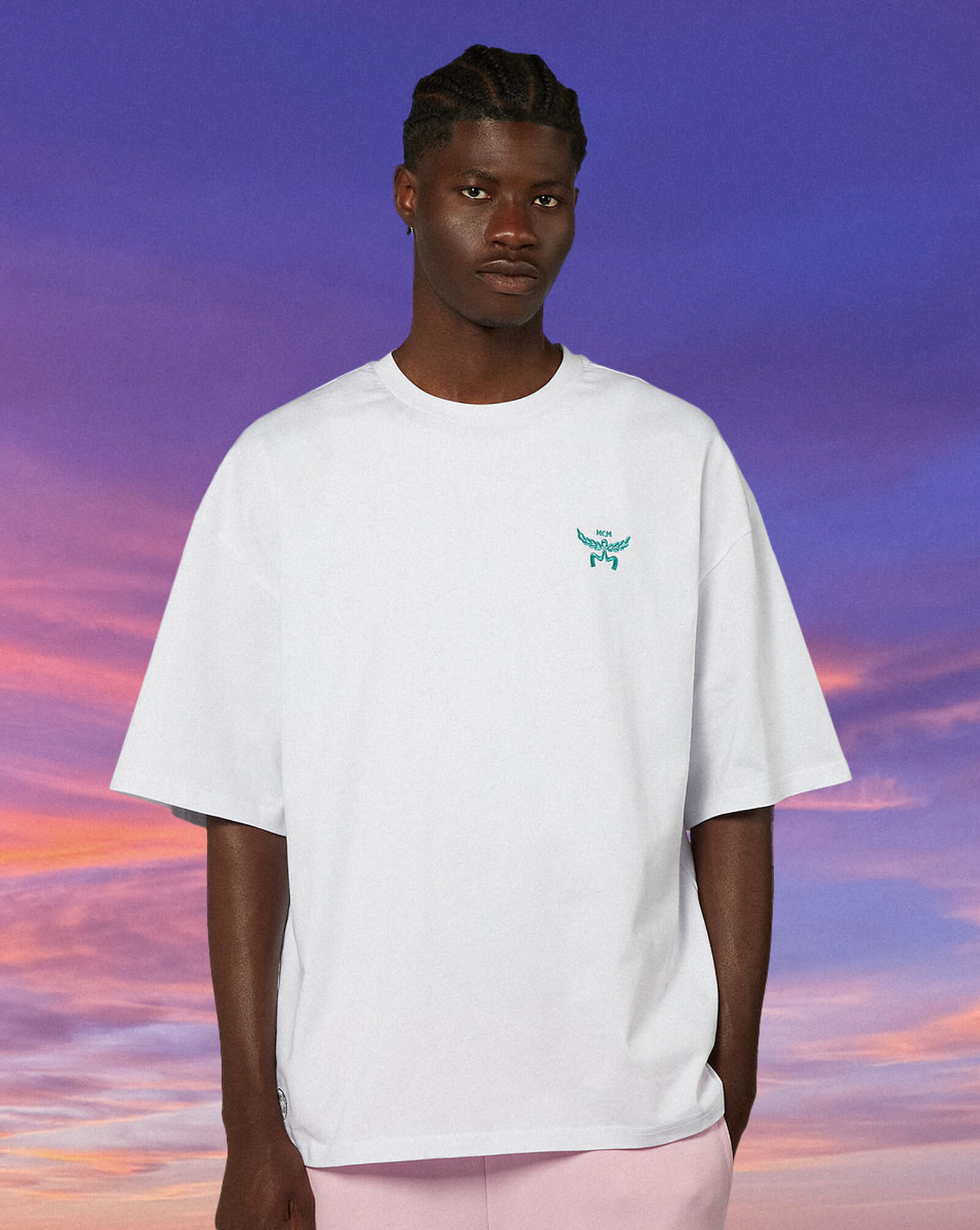 MCM x SNIPES Miami T-Shirt White
