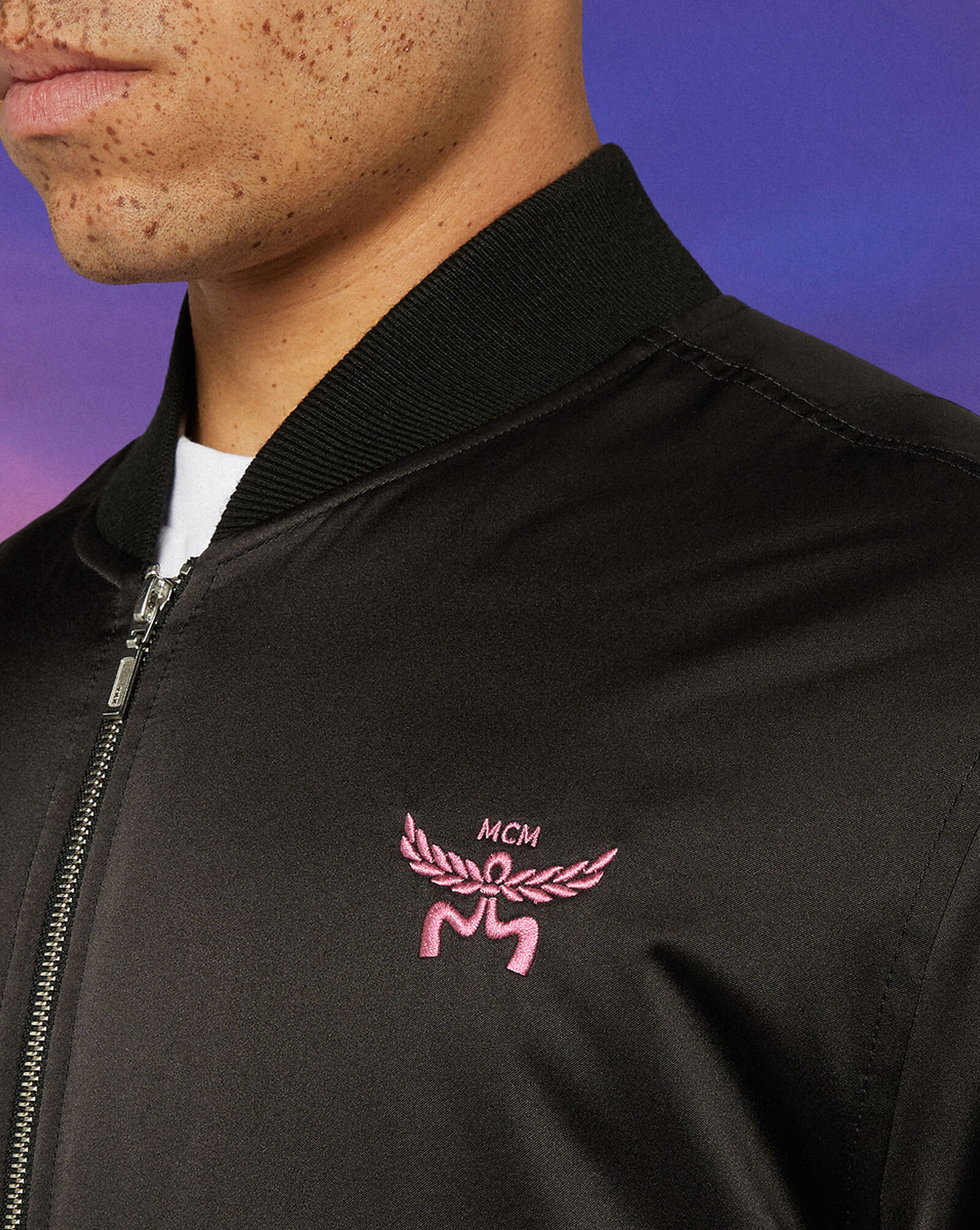 MCM x SNIPES Miami Palm Bomber Jacket Black Black