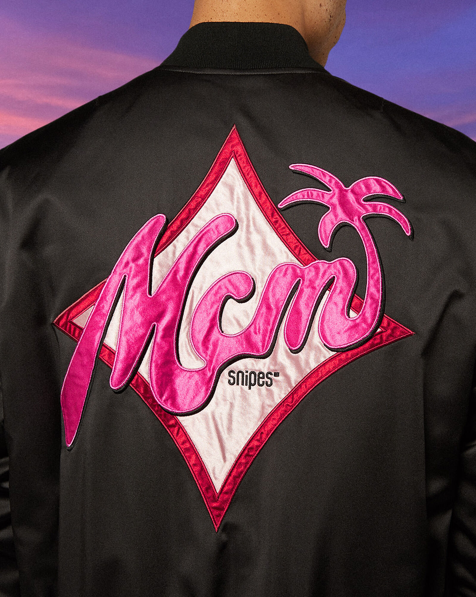 MCM x SNIPES Miami Palm Bomber Jacket Black Black