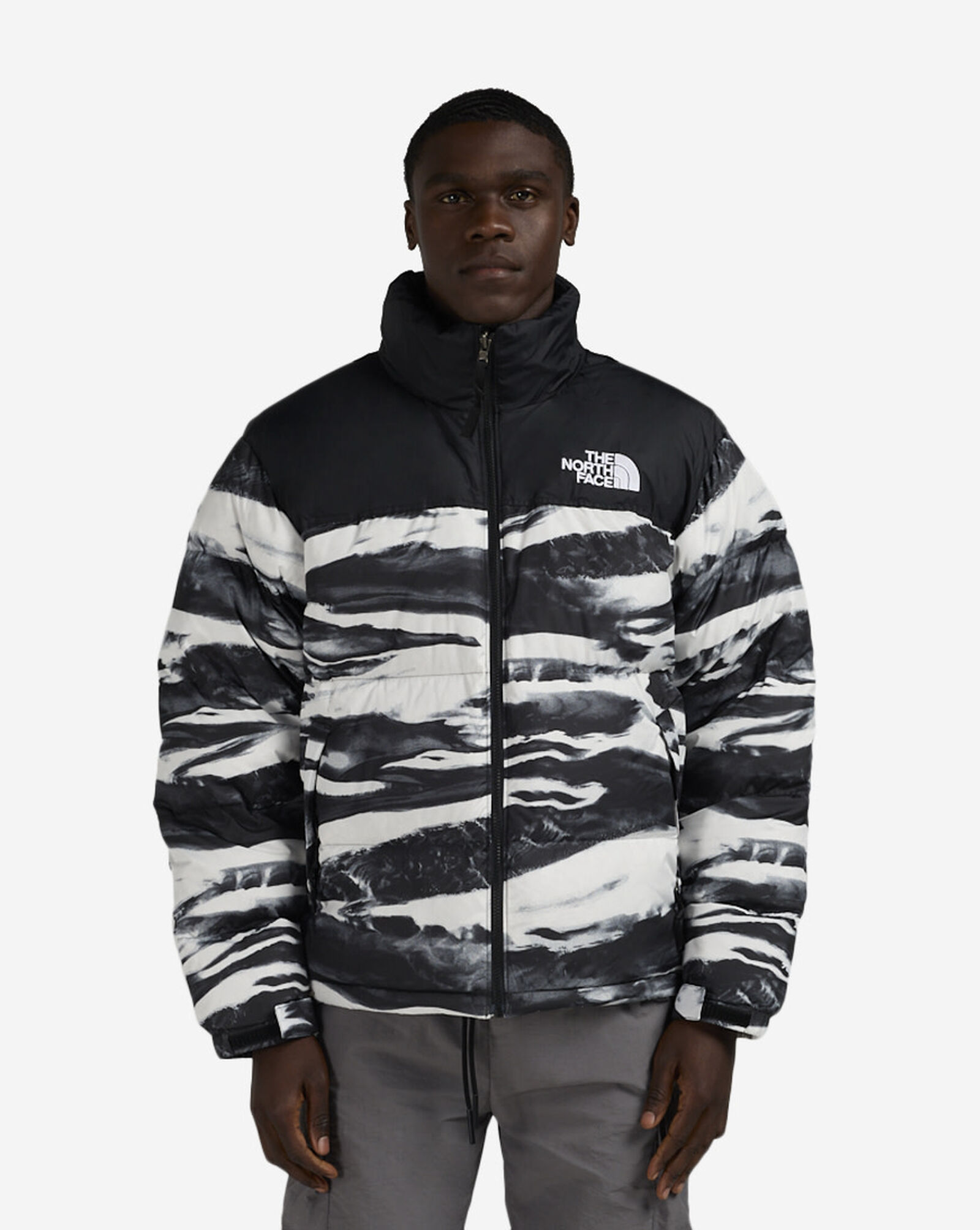 1996 Retro Nuptse Jacket White | Black