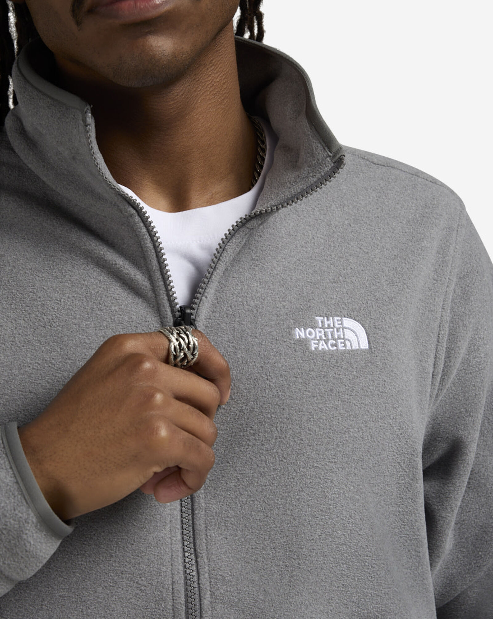 Glacier Fleece Full Zip Jacket Grey