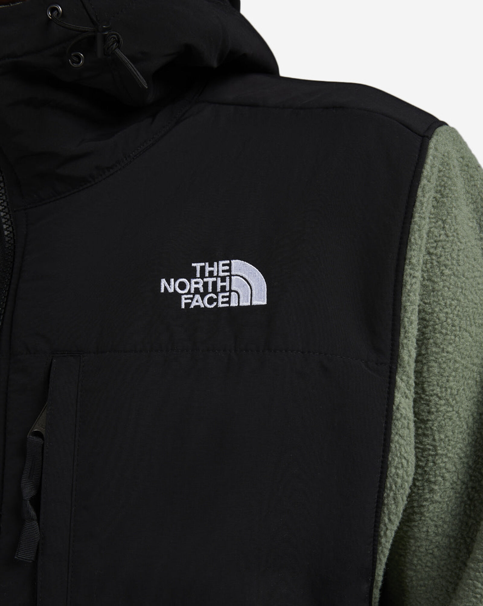 Retro Denali Hoodie Jacket Bark Mist | TNF Black
