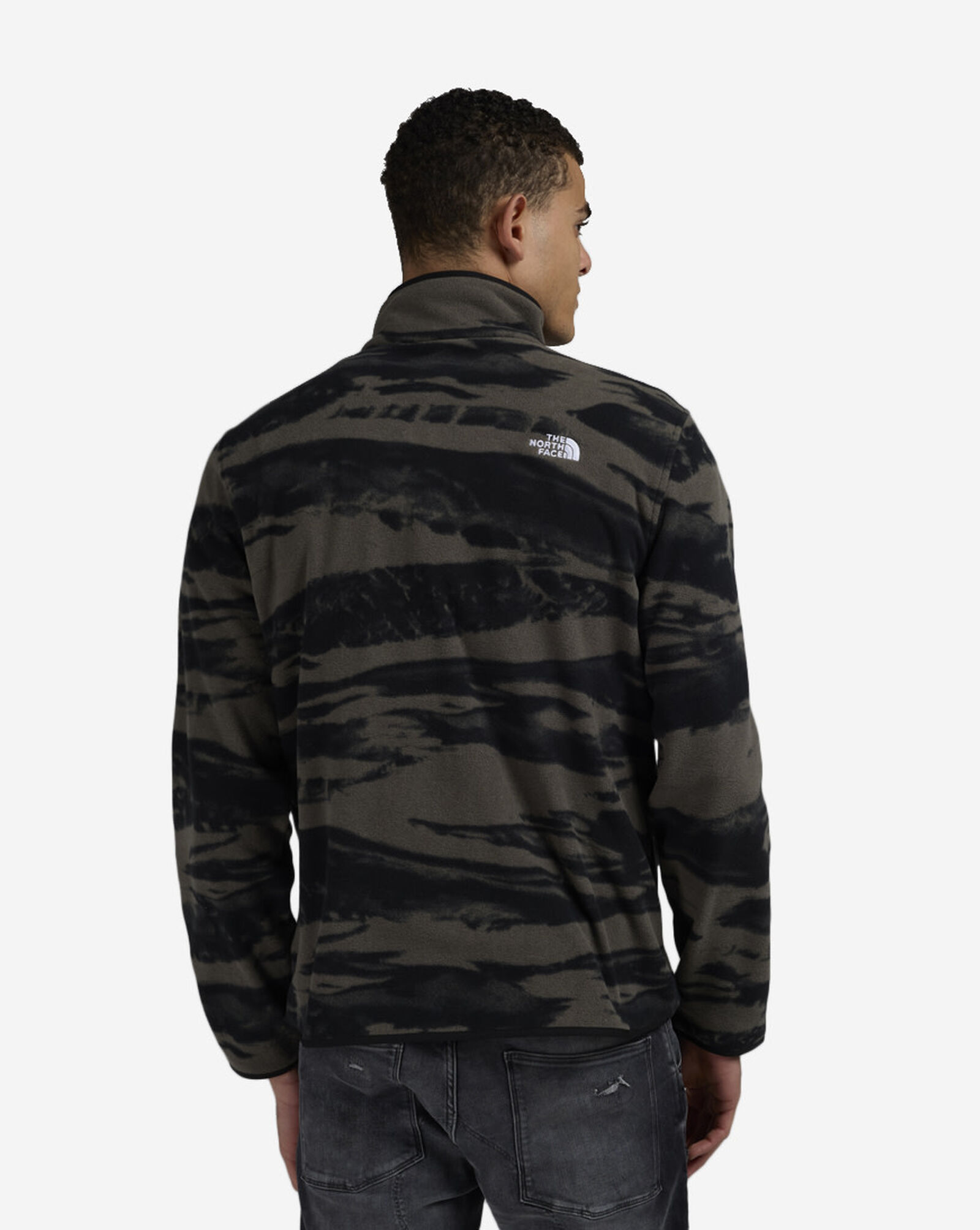 Glacier Fleece Quarter Zip Jacket Green Camo
