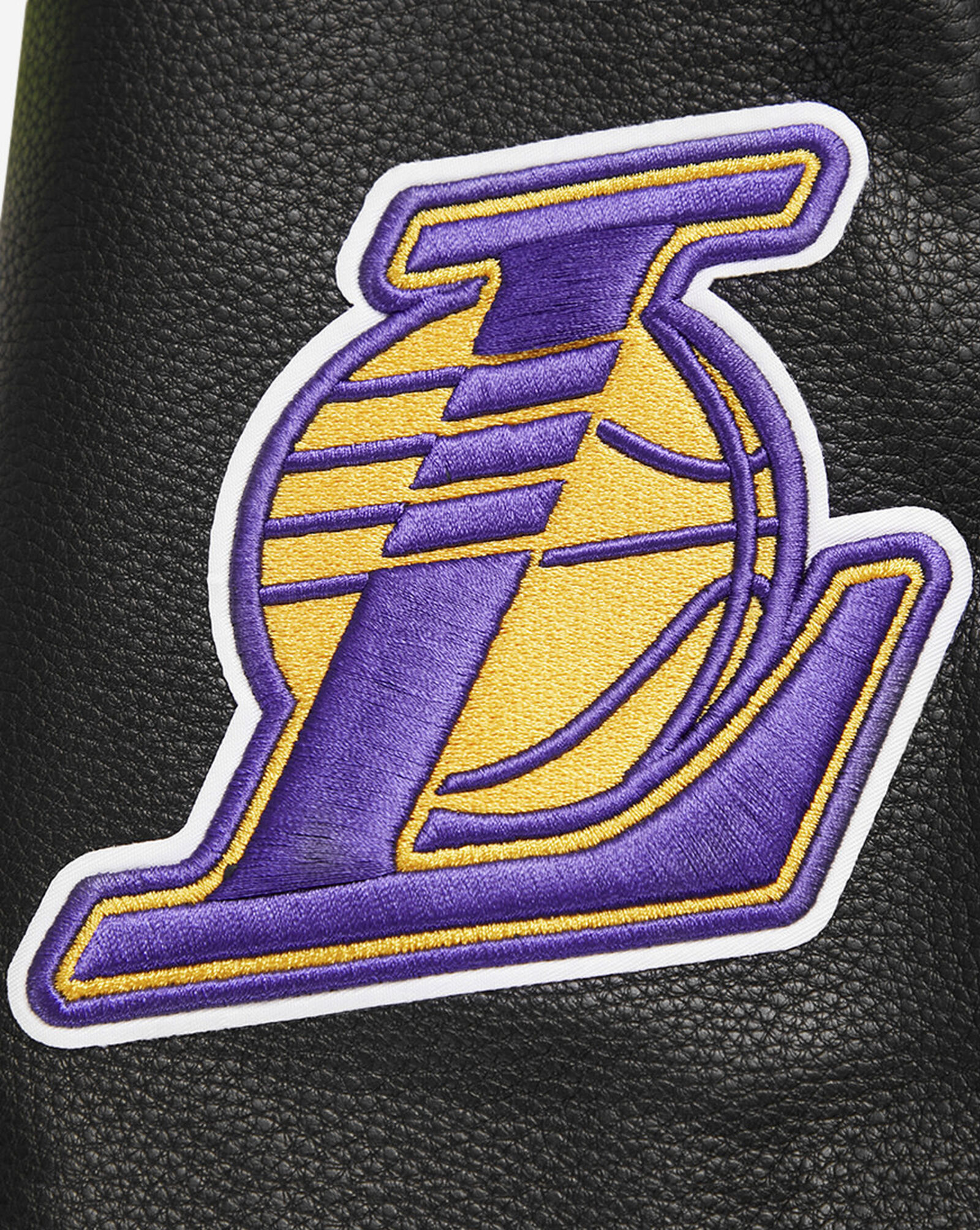 Los Angeles Lakers Retro Classic Rib Wool Varsity Jacket Black