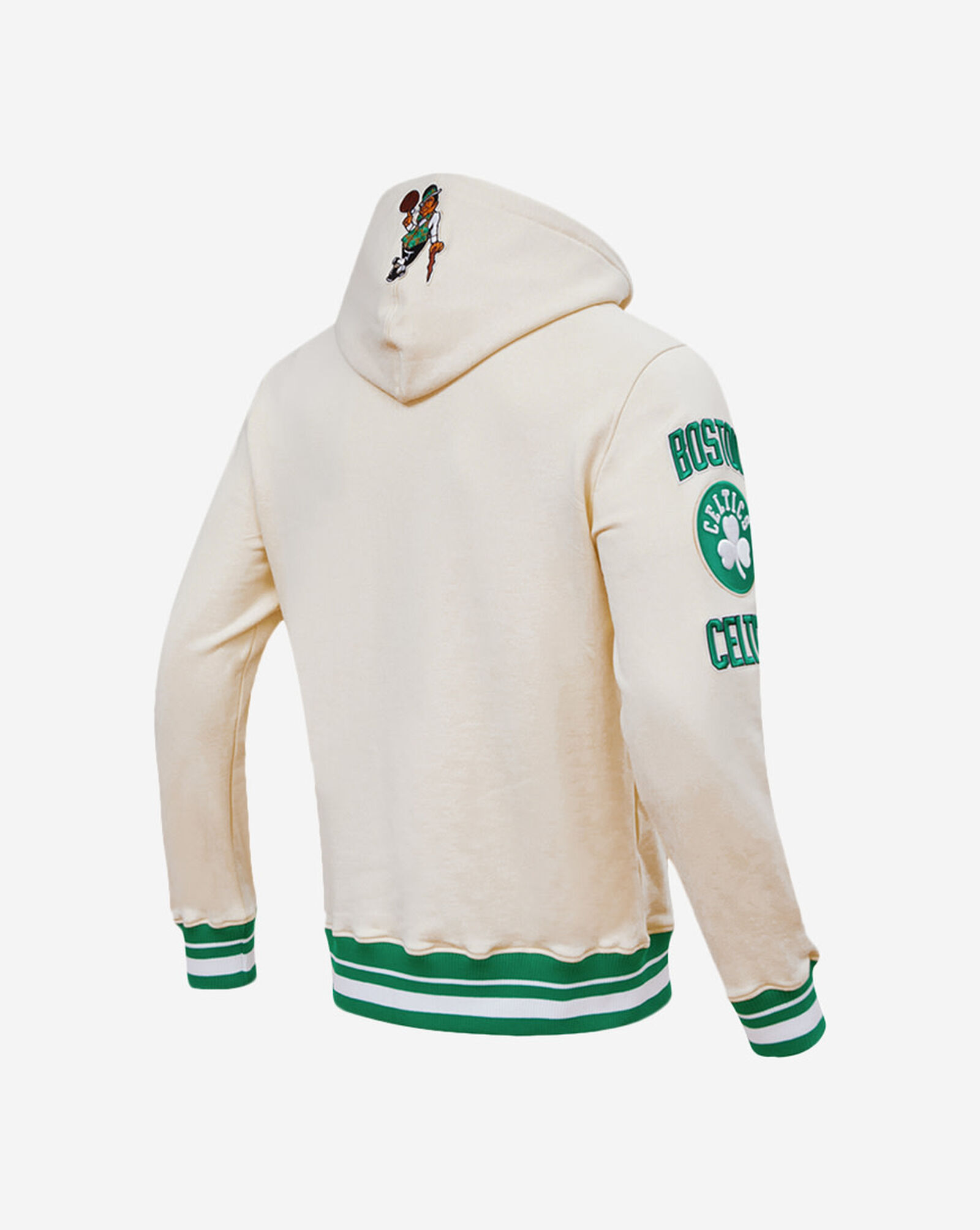 Boston Celtics Retro Classic Fleece Pull Over Hoodie Cream 3 Boston Celtics Retro Classic Fleece Pull Over Hoodie Cream