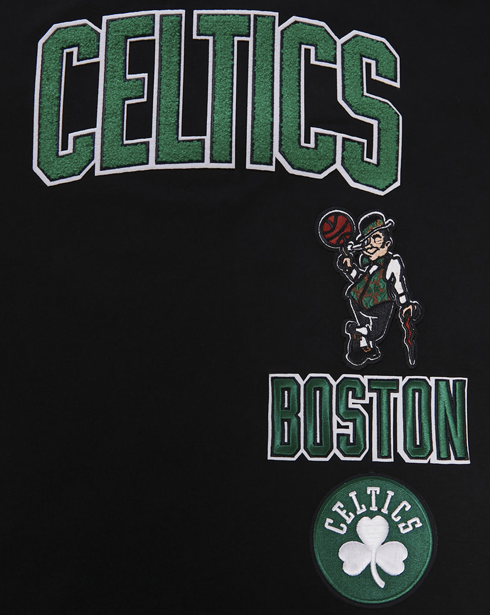 Boston Celtics Retro Classic Striped Tee Black