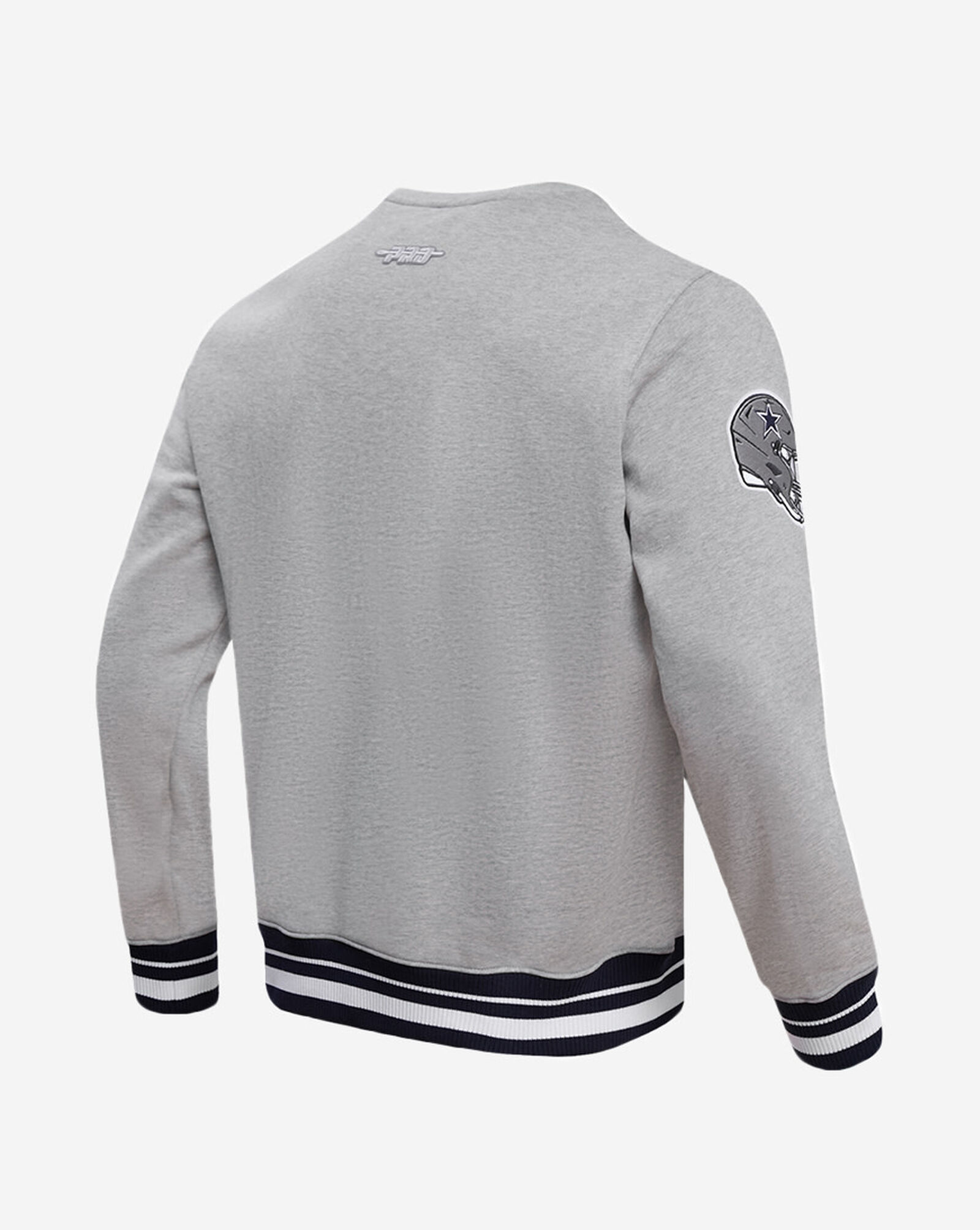 Dallas Cowboys Mash Up Rib Fleece Crewneck Grey 3 Dallas Cowboys Mash Up Rib Fleece Crewneck Grey