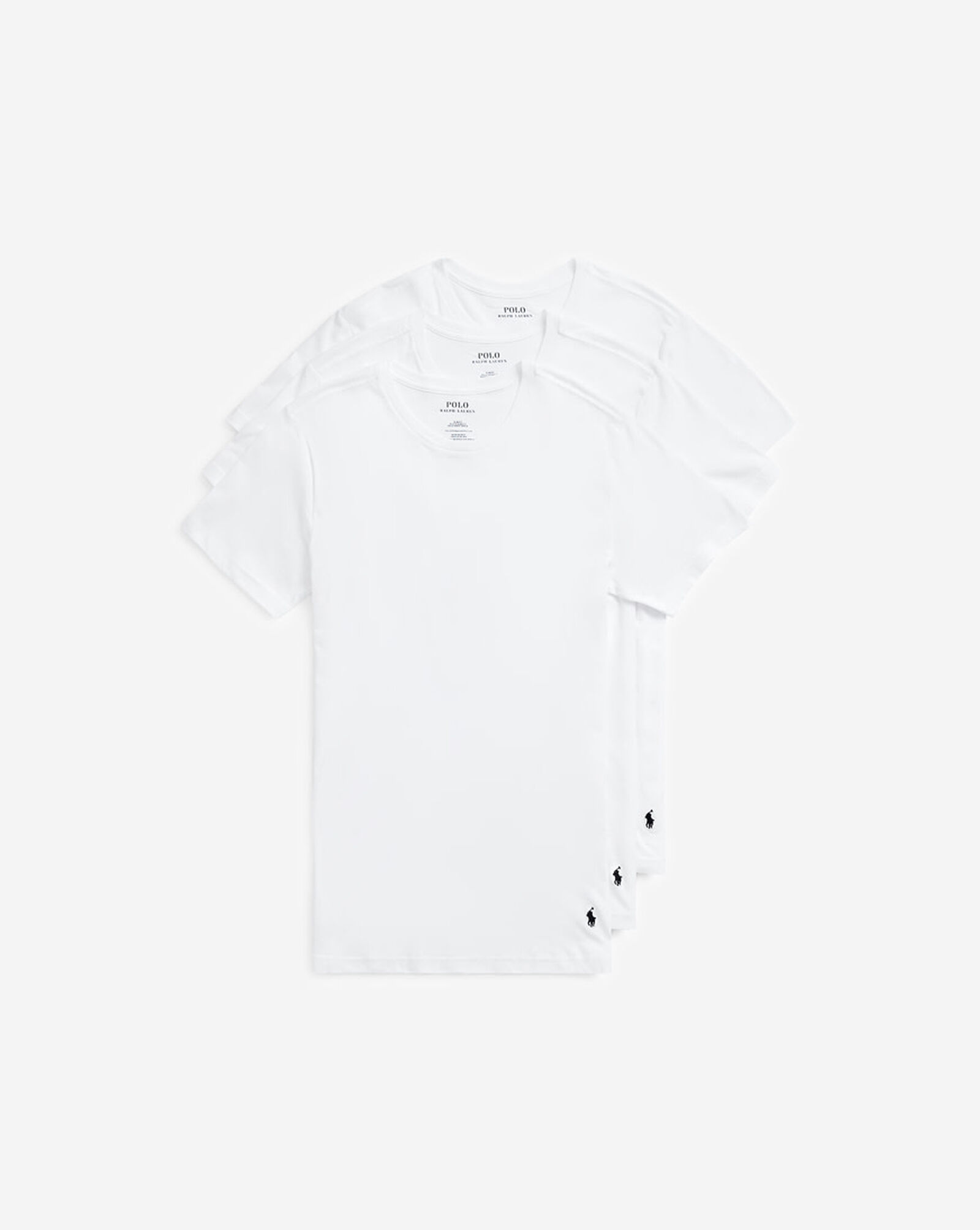 3-Pack Classic Slim Crew Tee White