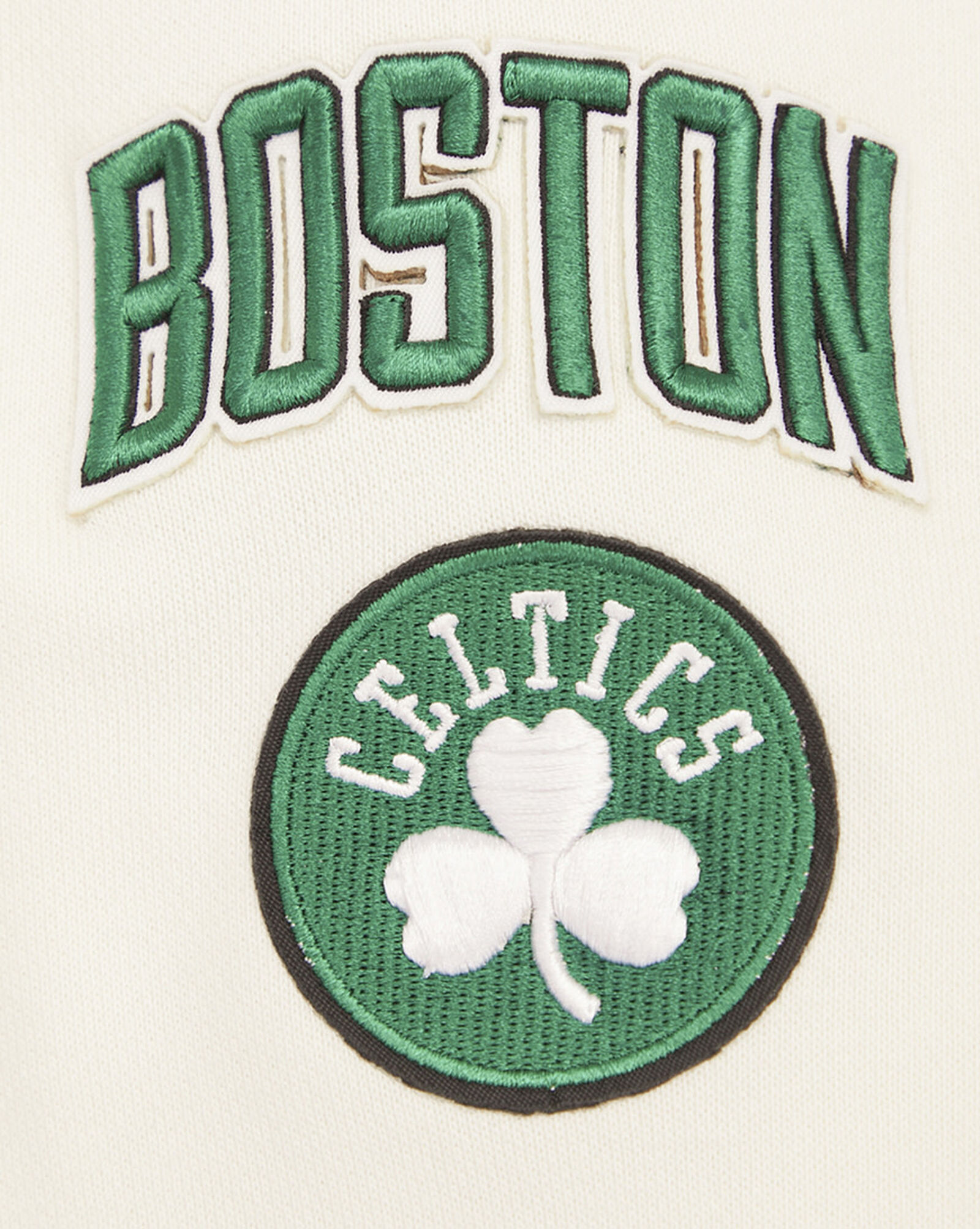 Boston Celtics Retro Classic Rib Cropped Fleece Pullover Hoodie Cream 4 Boston Celtics Retro Classic Rib Cropped Fleece Pullover Hoodie Cream