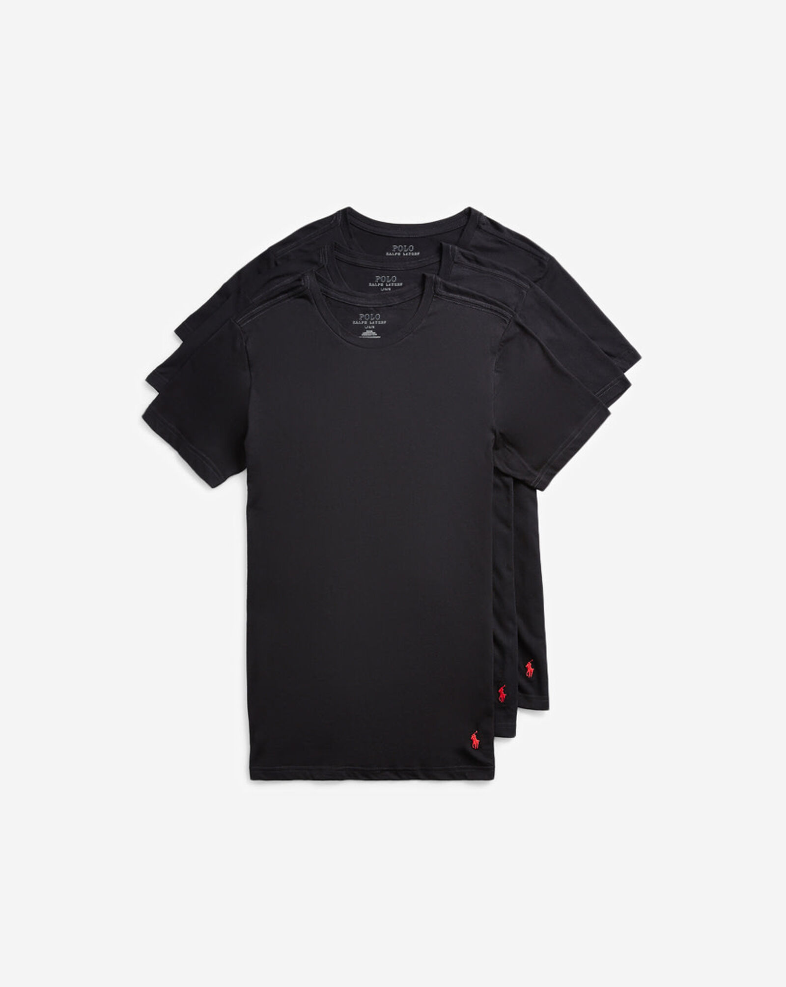 3-Pack Classic Slim Crew Tee Black