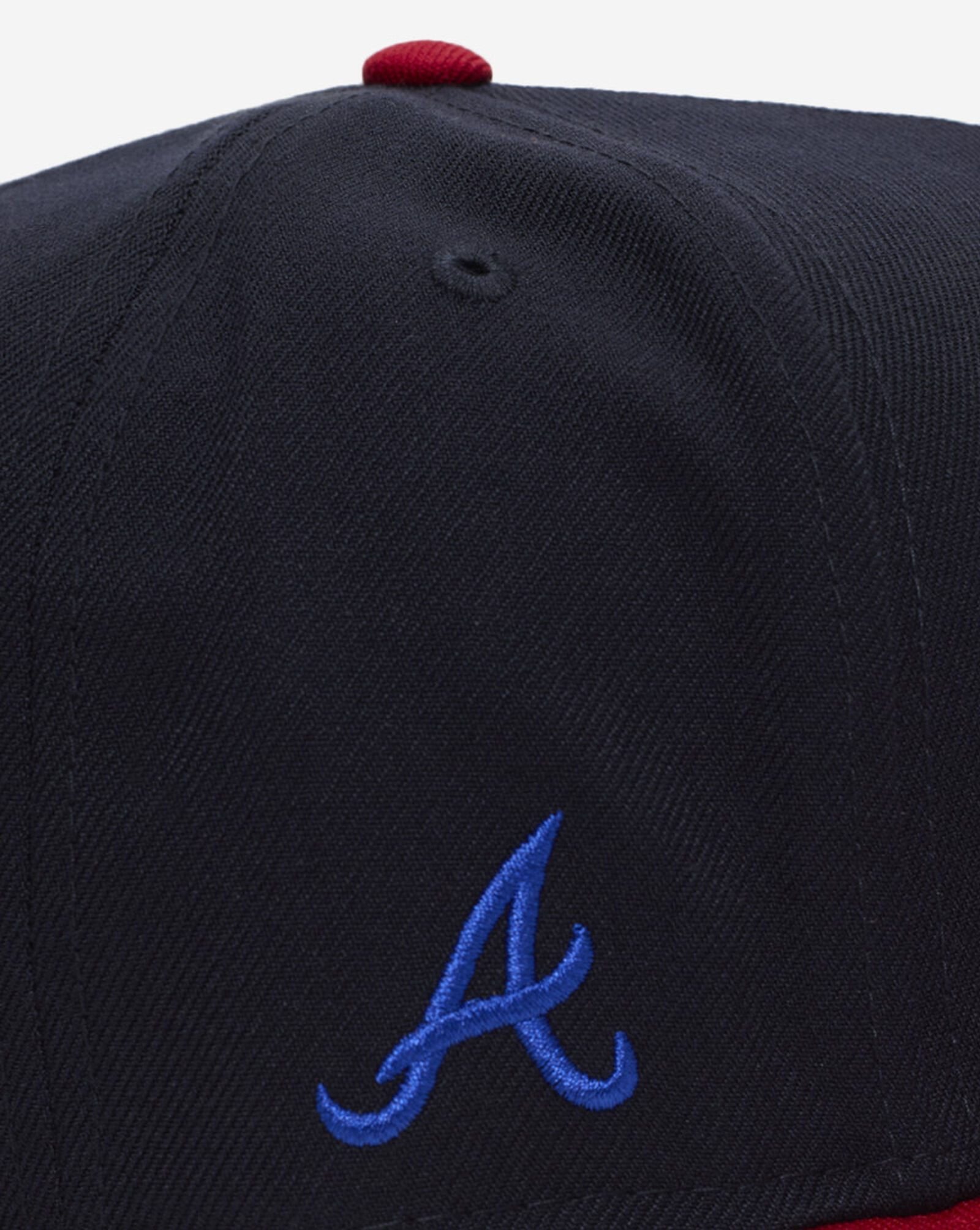 59Fifty Atlanta Braves Cartoon A-Frame Fitted Hat  Navy | Red