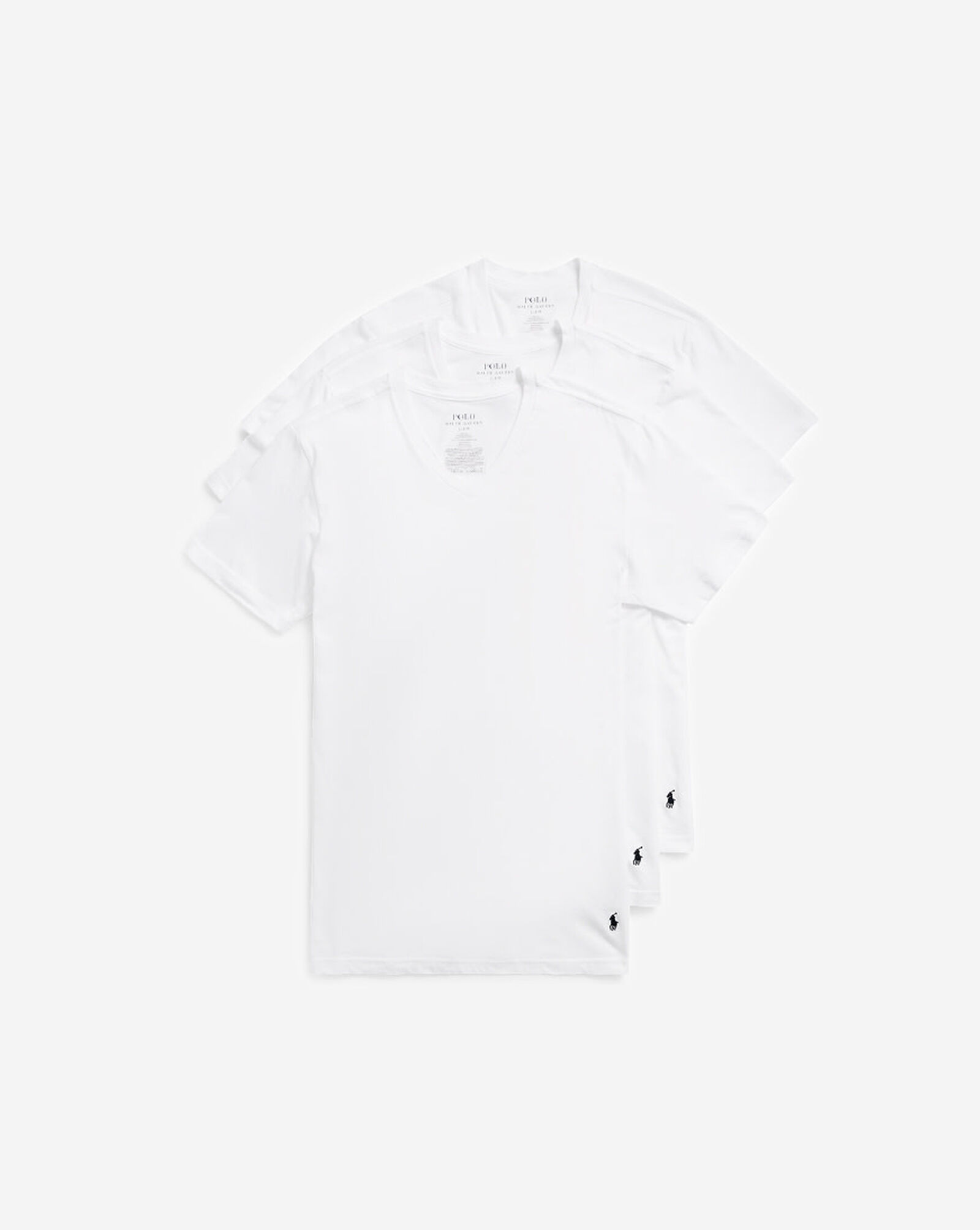 3Pk Classic Fit V-Neck Tee White