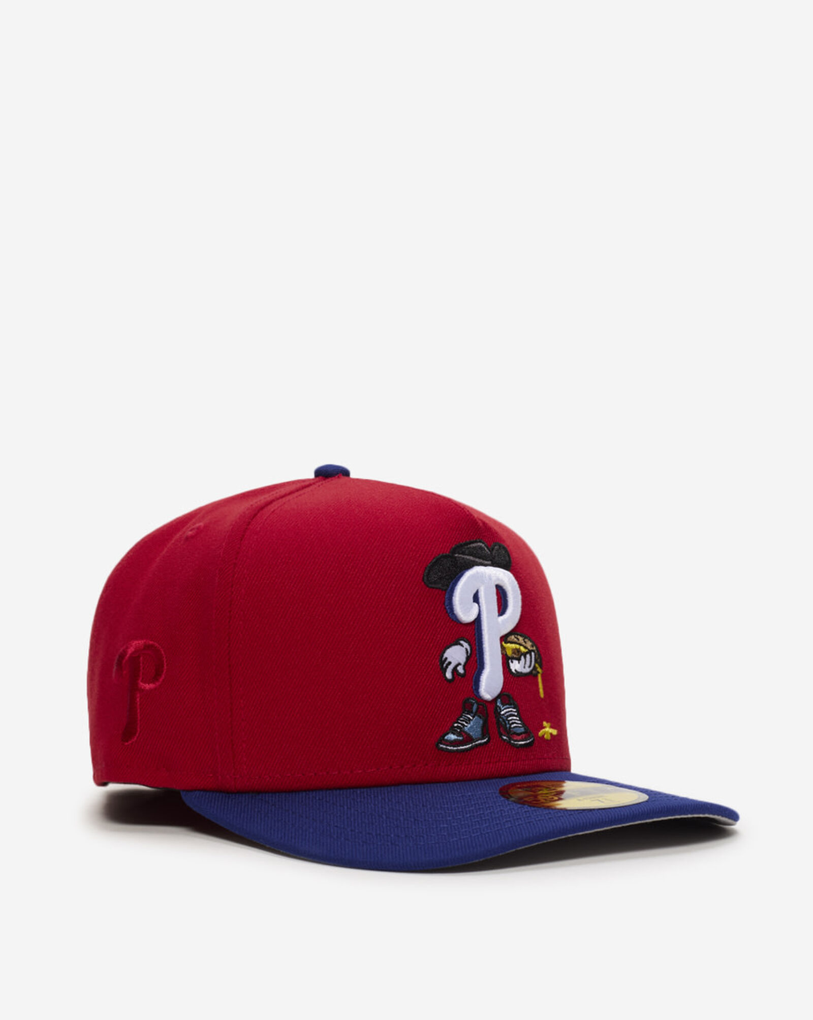 59Fifty Philadelphia Phillies Cartoon A-Frame Fitted Hat Red | Navy