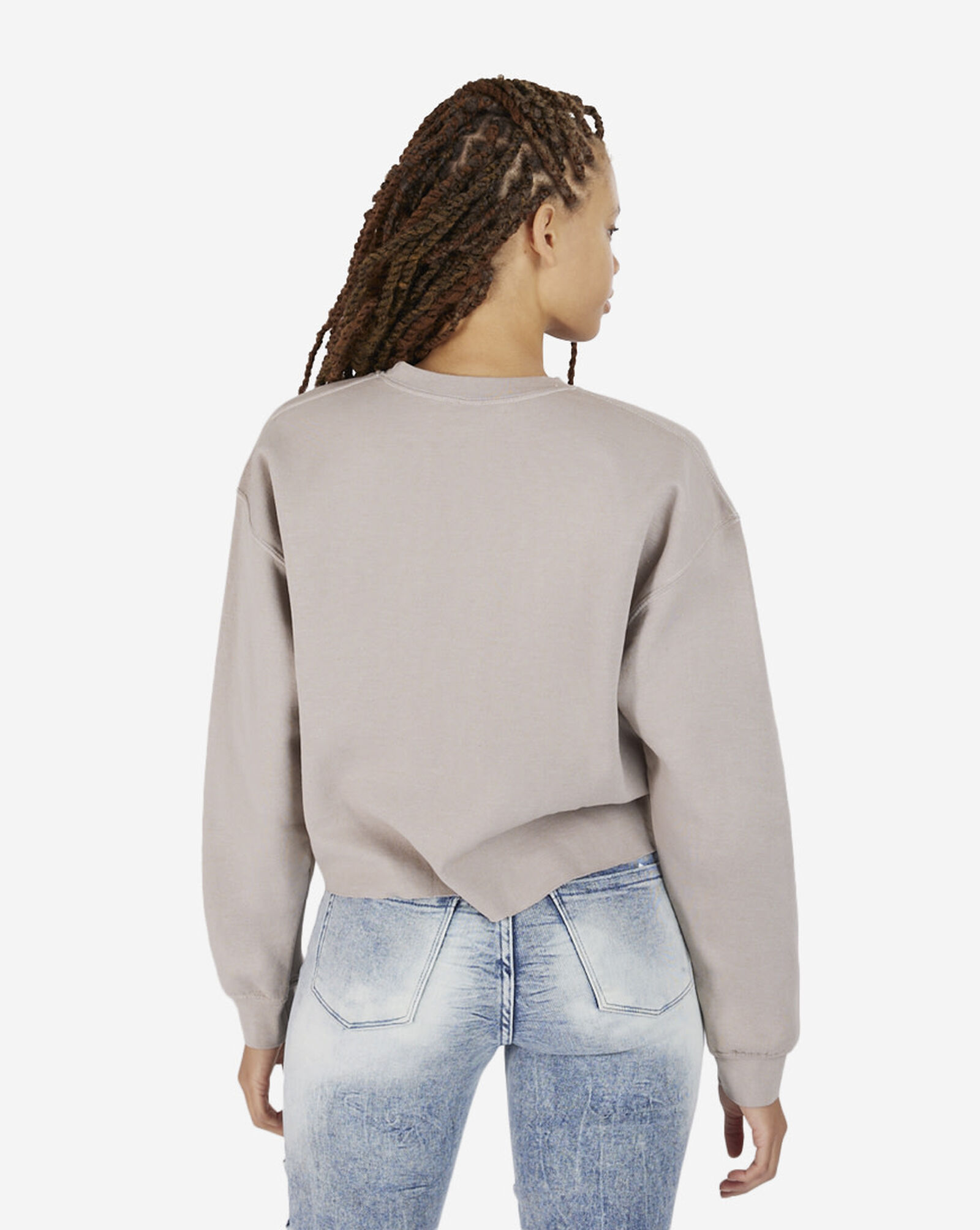 Biggie Foil Fleece Crew Sand 3 Biggie Foil Fleece Crew Sand