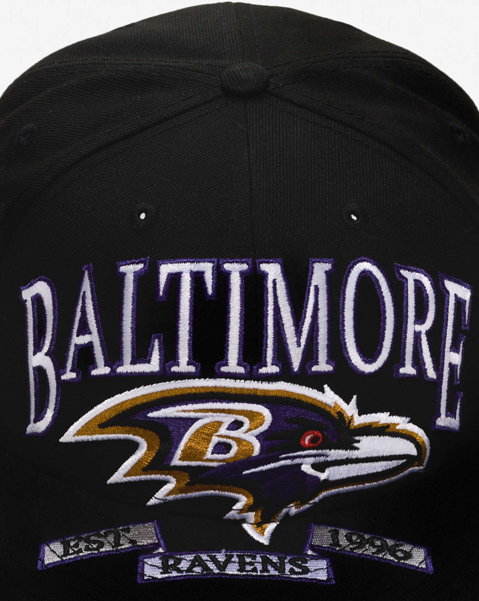 59Fifty Baltimore Ravens Oversized Script Fitted Hat Black